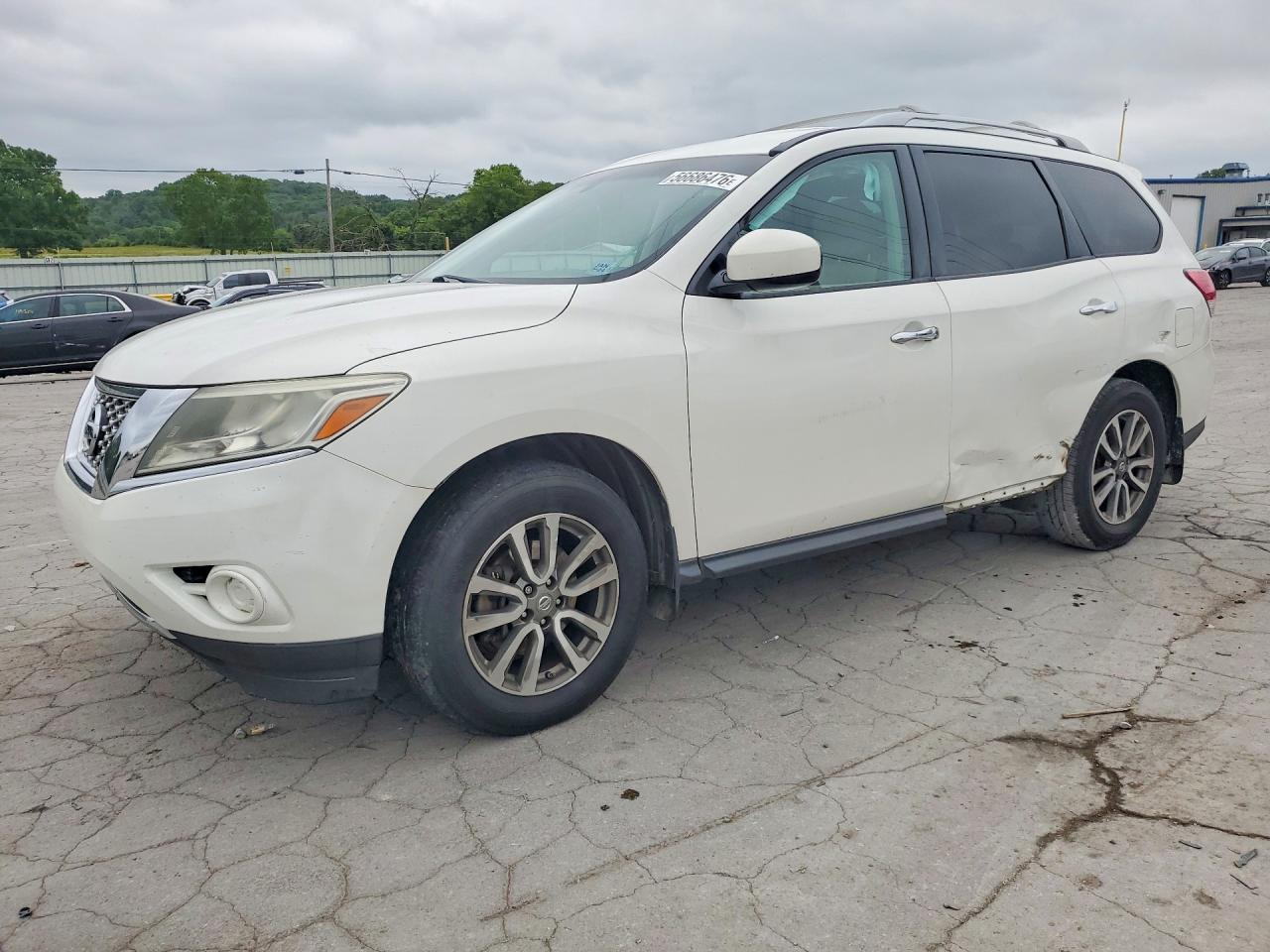 2013 Nissan Pathfinder S White vin: 5N1AR2MN0DC650622