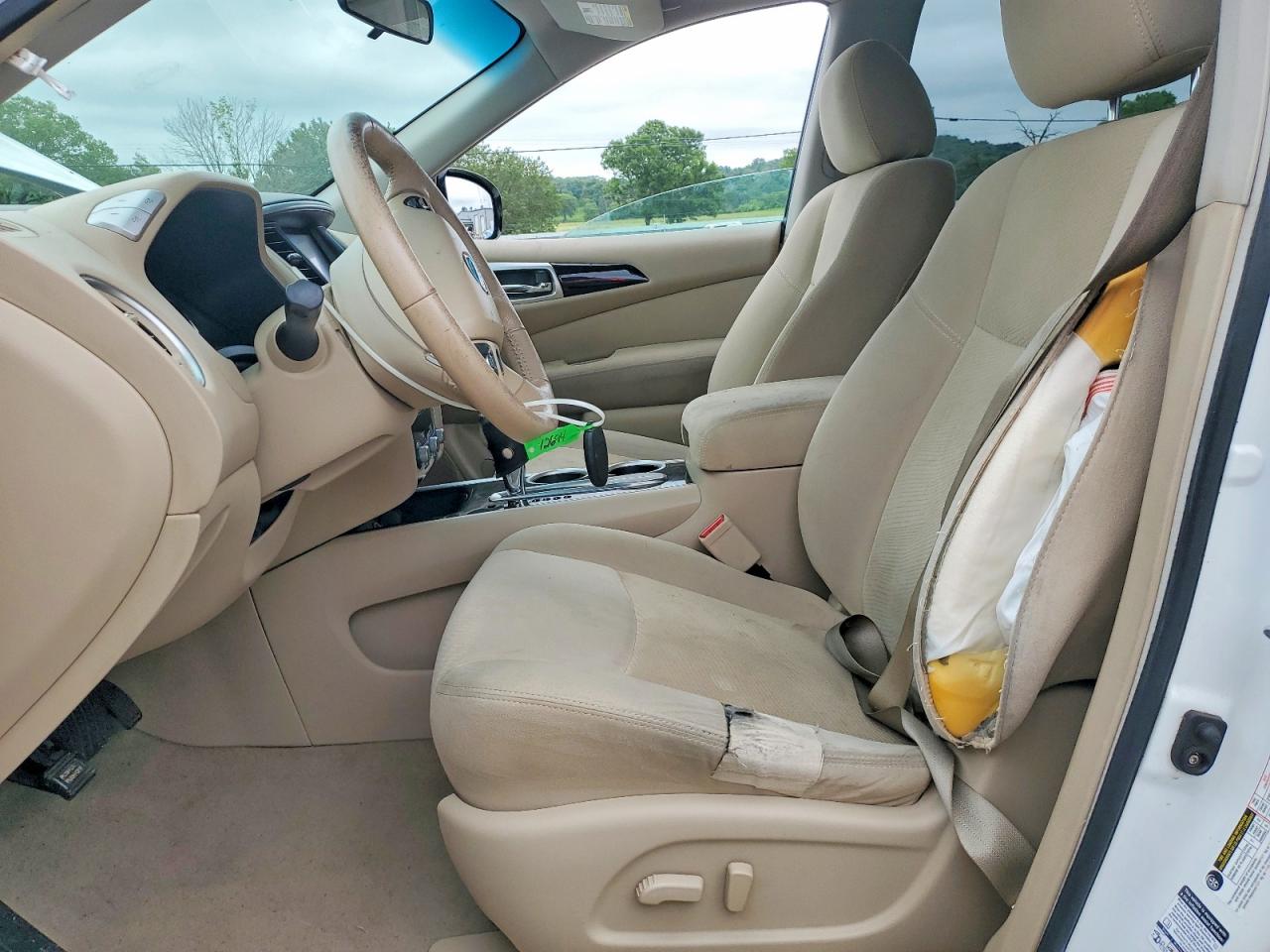 2013 Nissan Pathfinder S White vin: 5N1AR2MN0DC650622