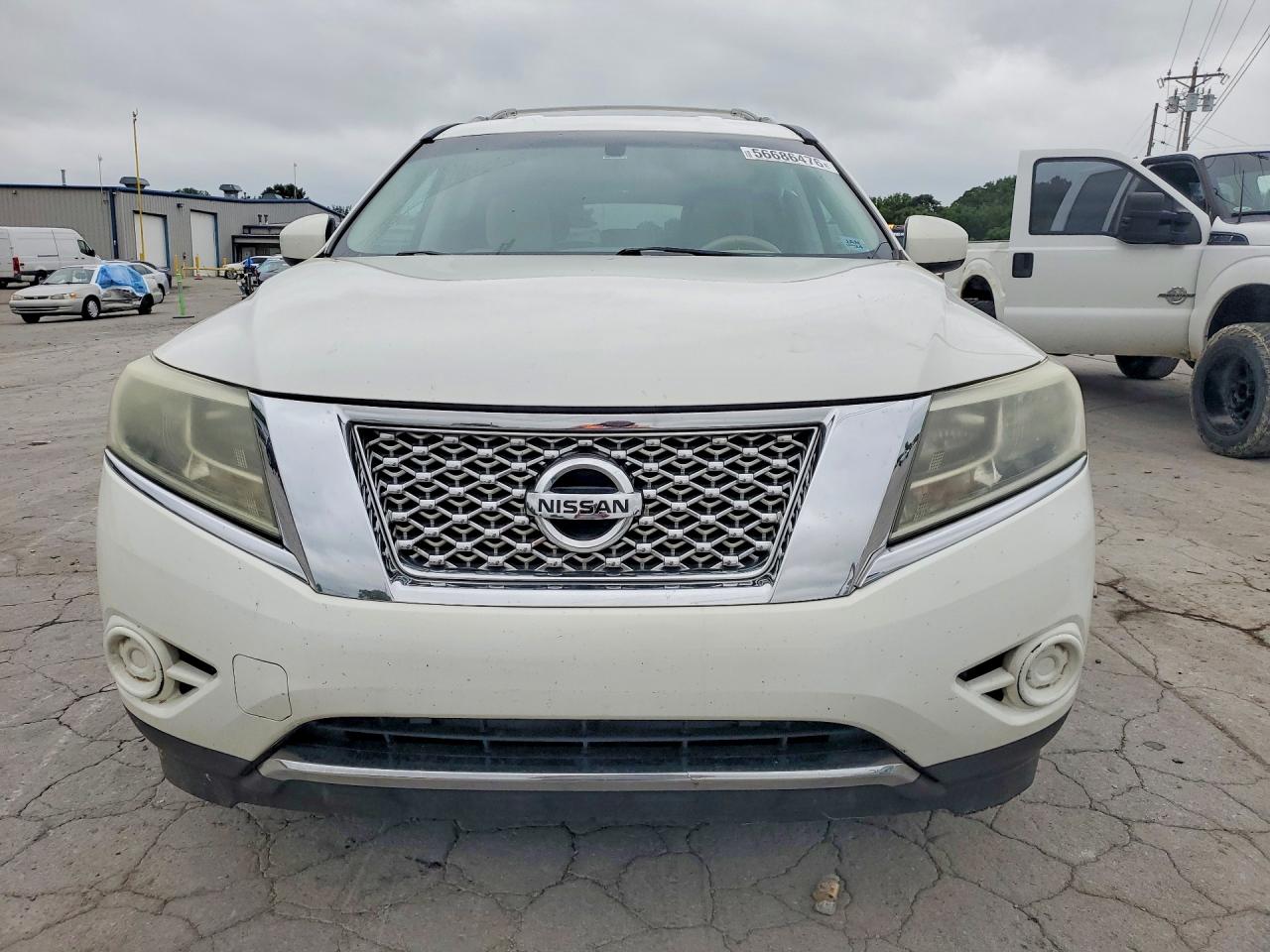 2013 Nissan Pathfinder S White vin: 5N1AR2MN0DC650622
