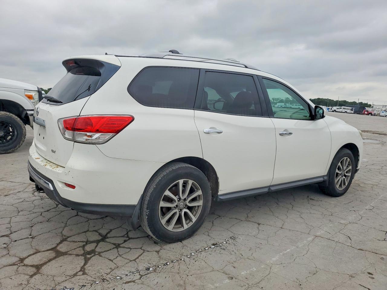 2013 Nissan Pathfinder S White vin: 5N1AR2MN0DC650622