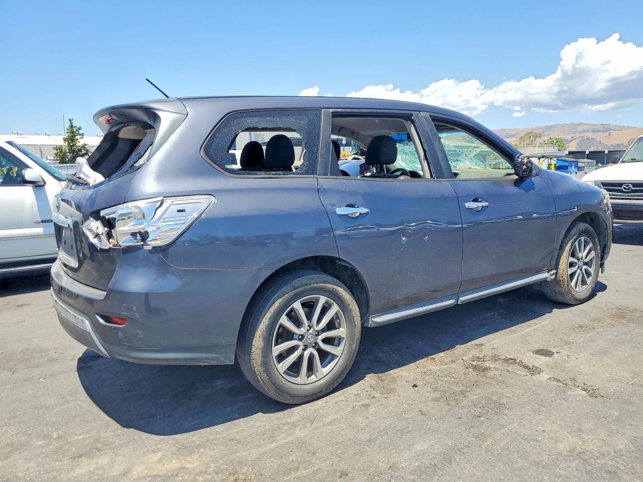 2013 Nissan Pathfinder S Gray vin: 5N1AR2MN0DC667176