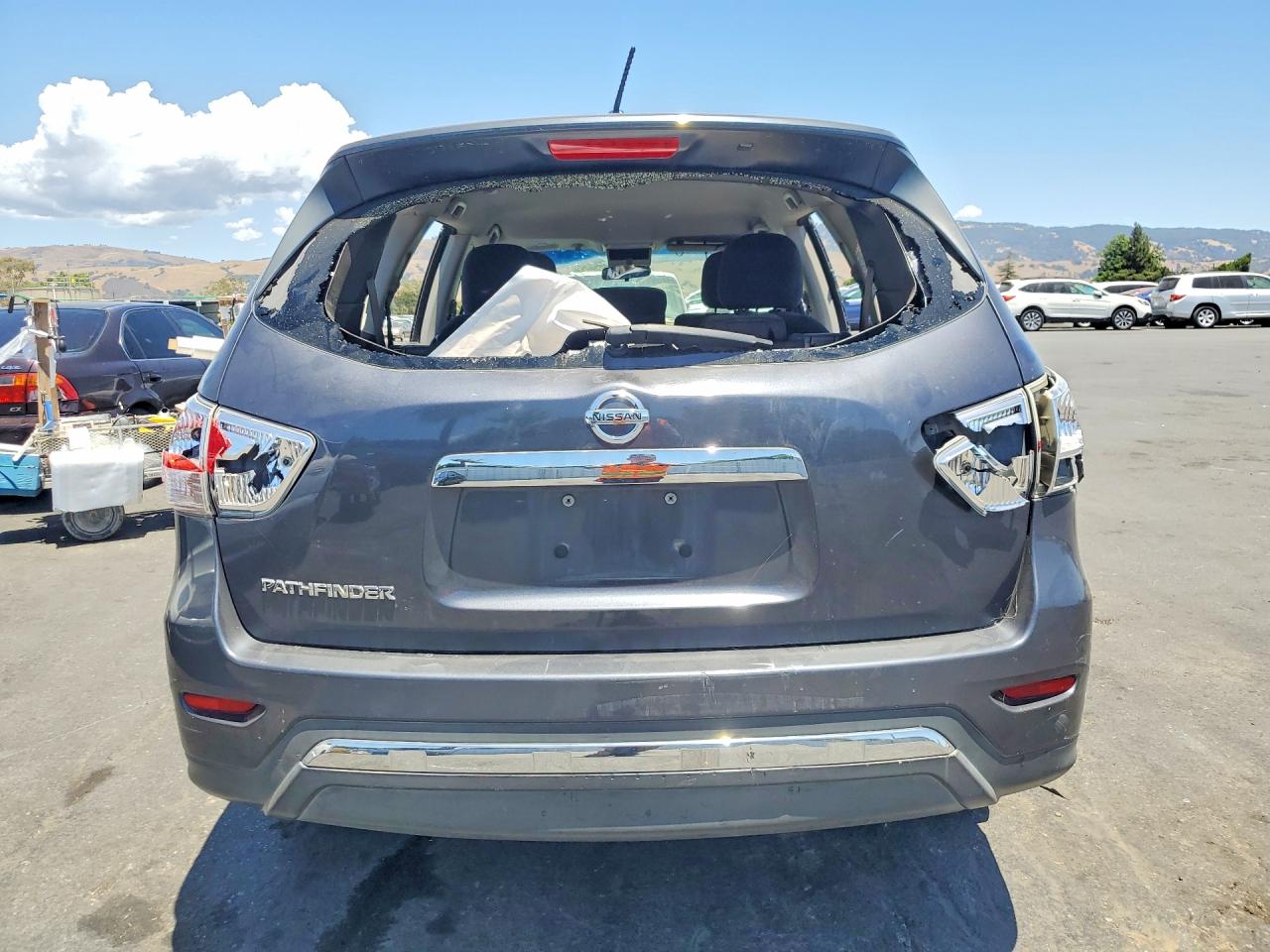 2013 Nissan Pathfinder S Gray vin: 5N1AR2MN0DC667176