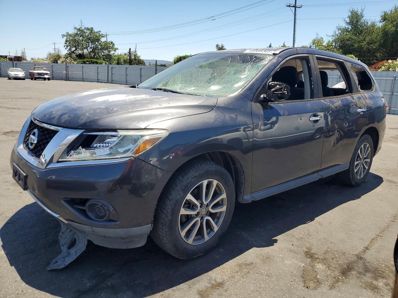 2013 Nissan Pathfinder S Gray vin: 5N1AR2MN0DC667176