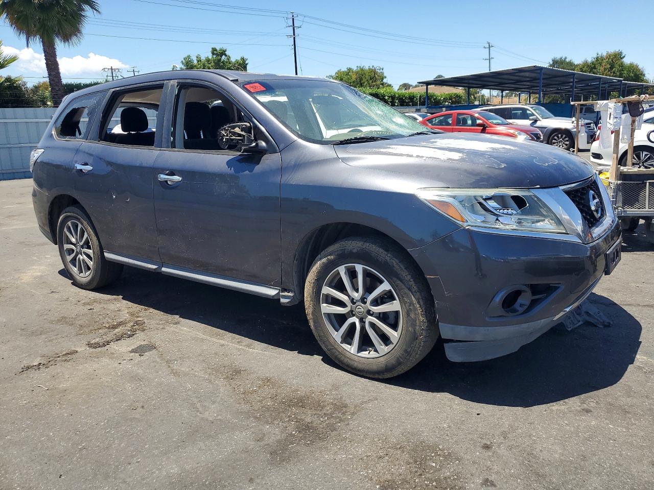 2013 Nissan Pathfinder S Gray vin: 5N1AR2MN0DC667176