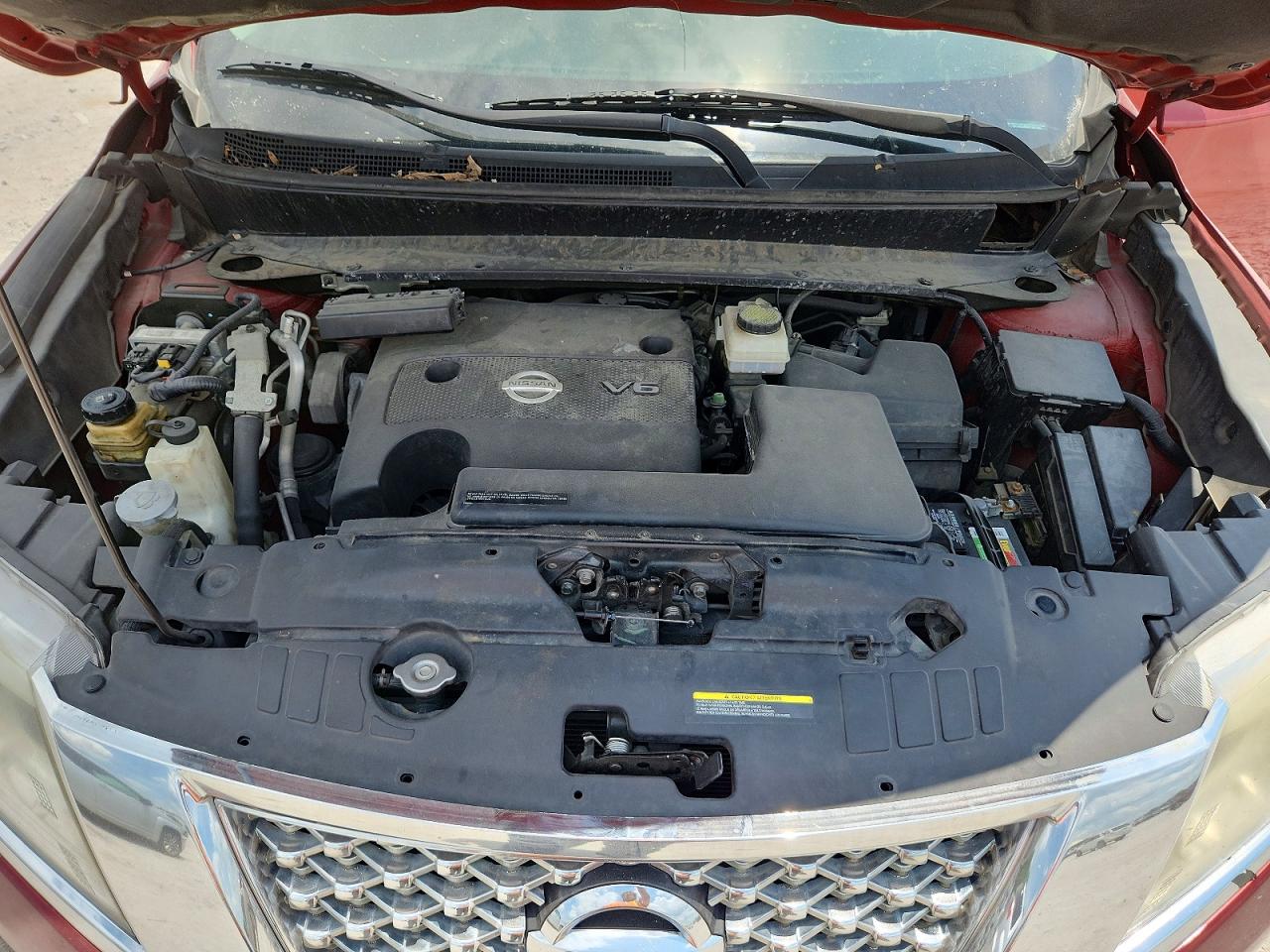 2013 Nissan Pathfinder S Red vin: 5N1AR2MN0DC667789