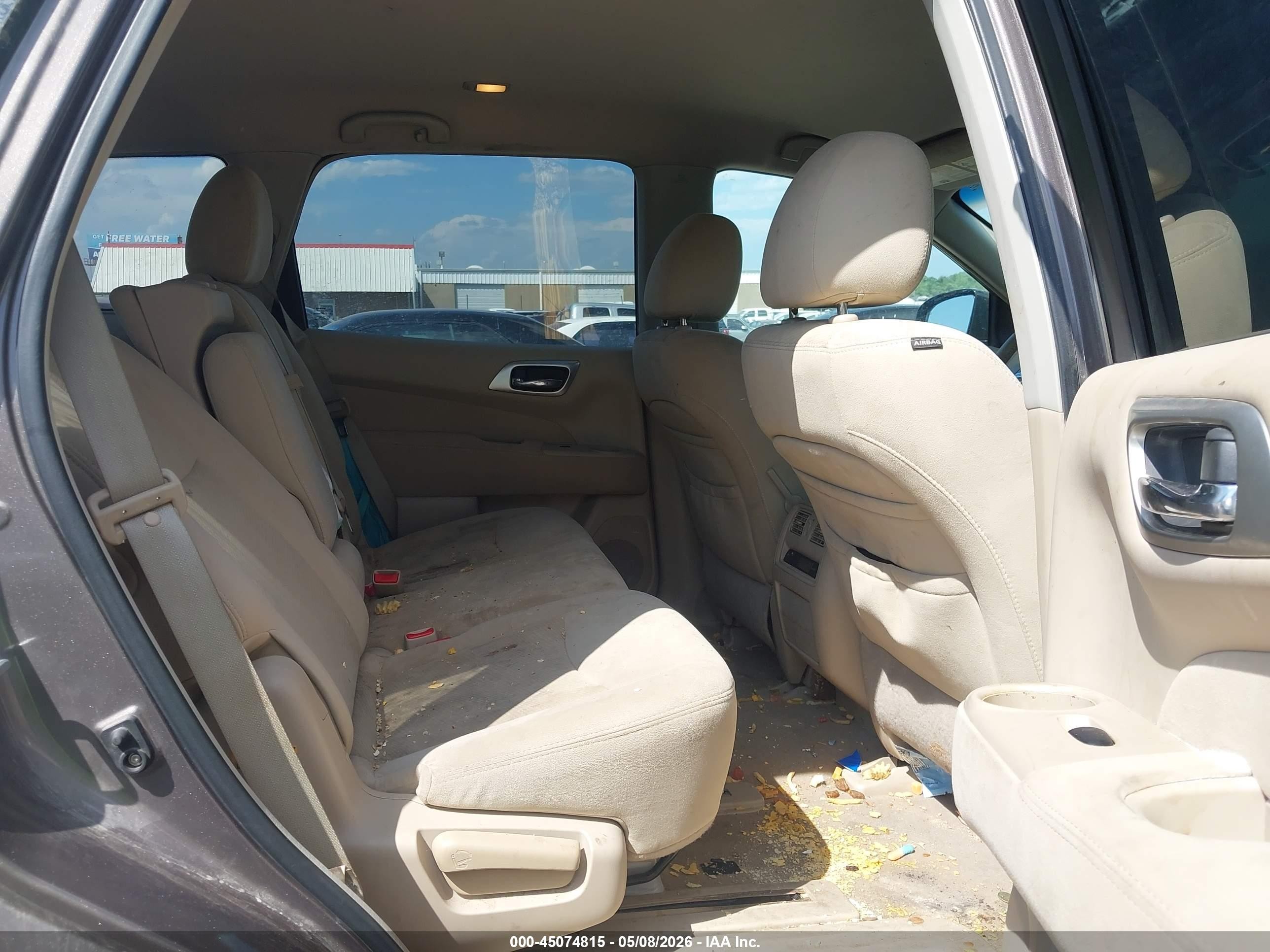 2013 Nissan Pathfinder Sv Gray vin: 5N1AR2MN0DC672460