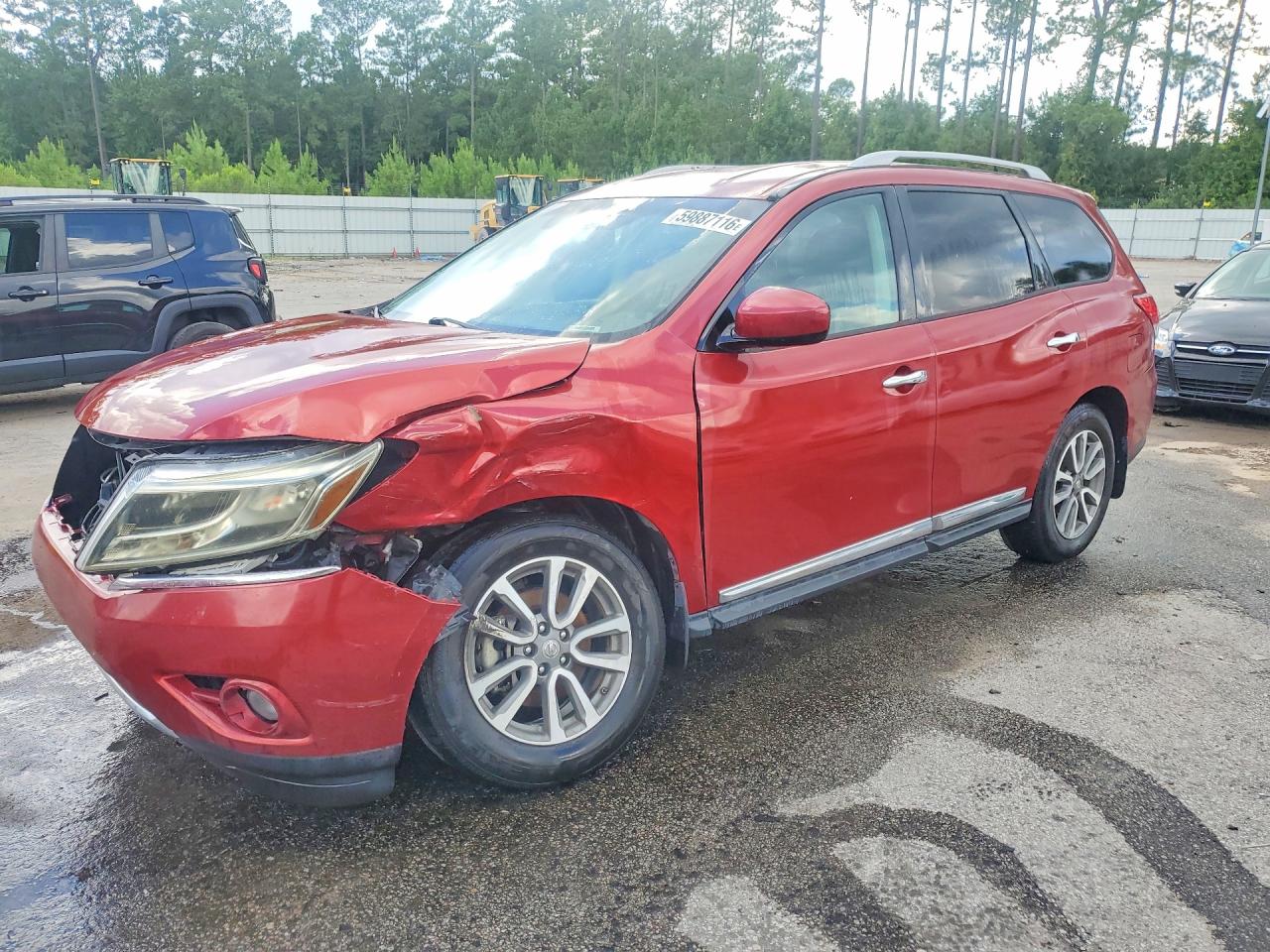 2013 Nissan Pathfinder S/sv/sl/platinum Бордовый vin: 5N1AR2MN0DC672622