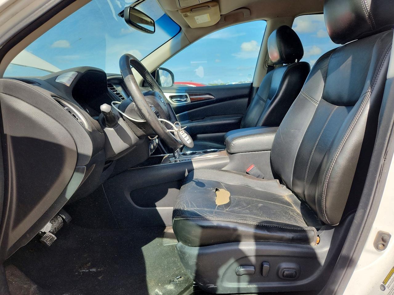 2013 Nissan Pathfinder S White vin: 5N1AR2MN0DC681269