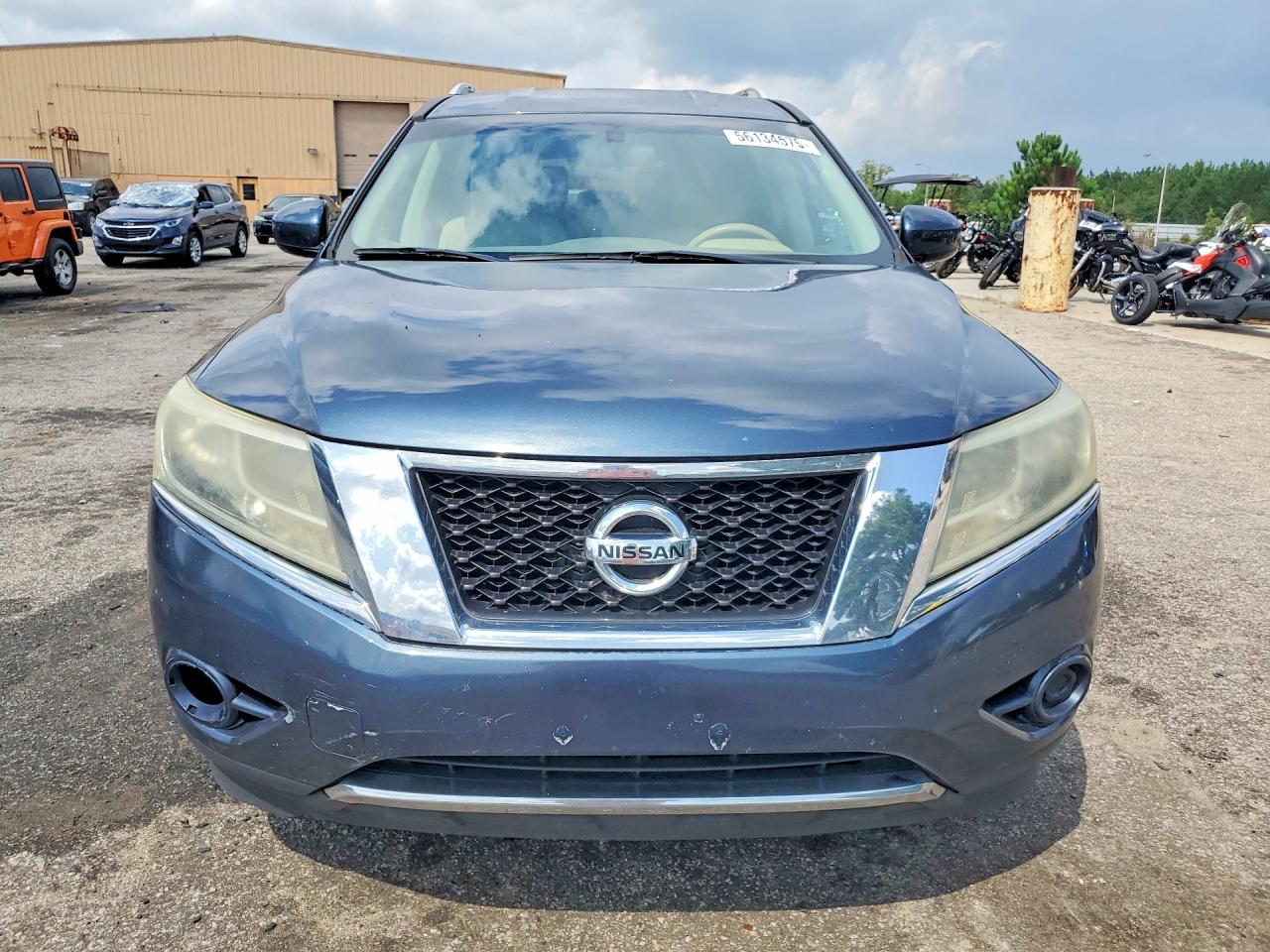 2013 Nissan Pathfinder S Blue vin: 5N1AR2MN0DC685676