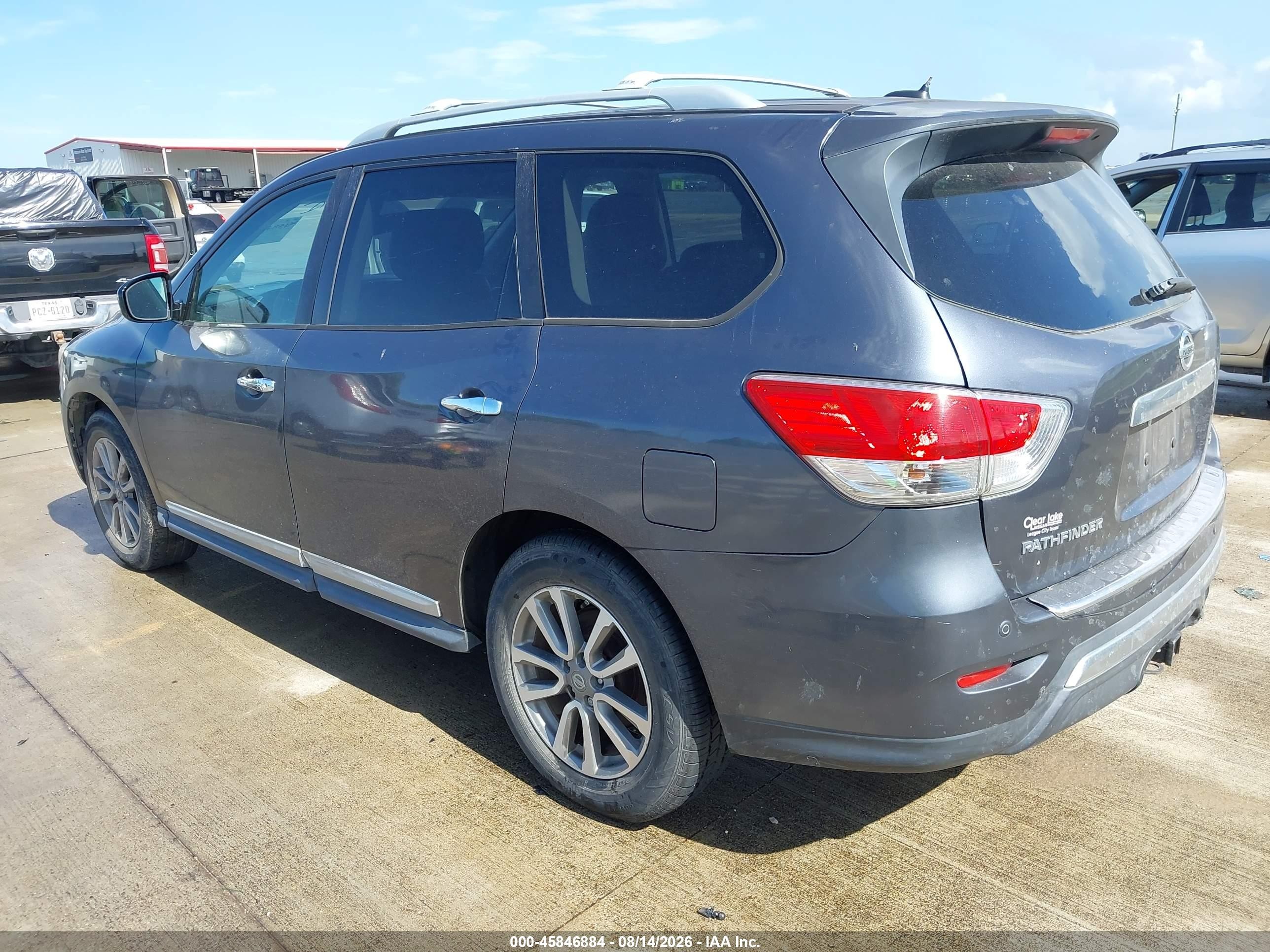 2014 Nissan Pathfinder Sl Серый vin: 5N1AR2MN0EC610879