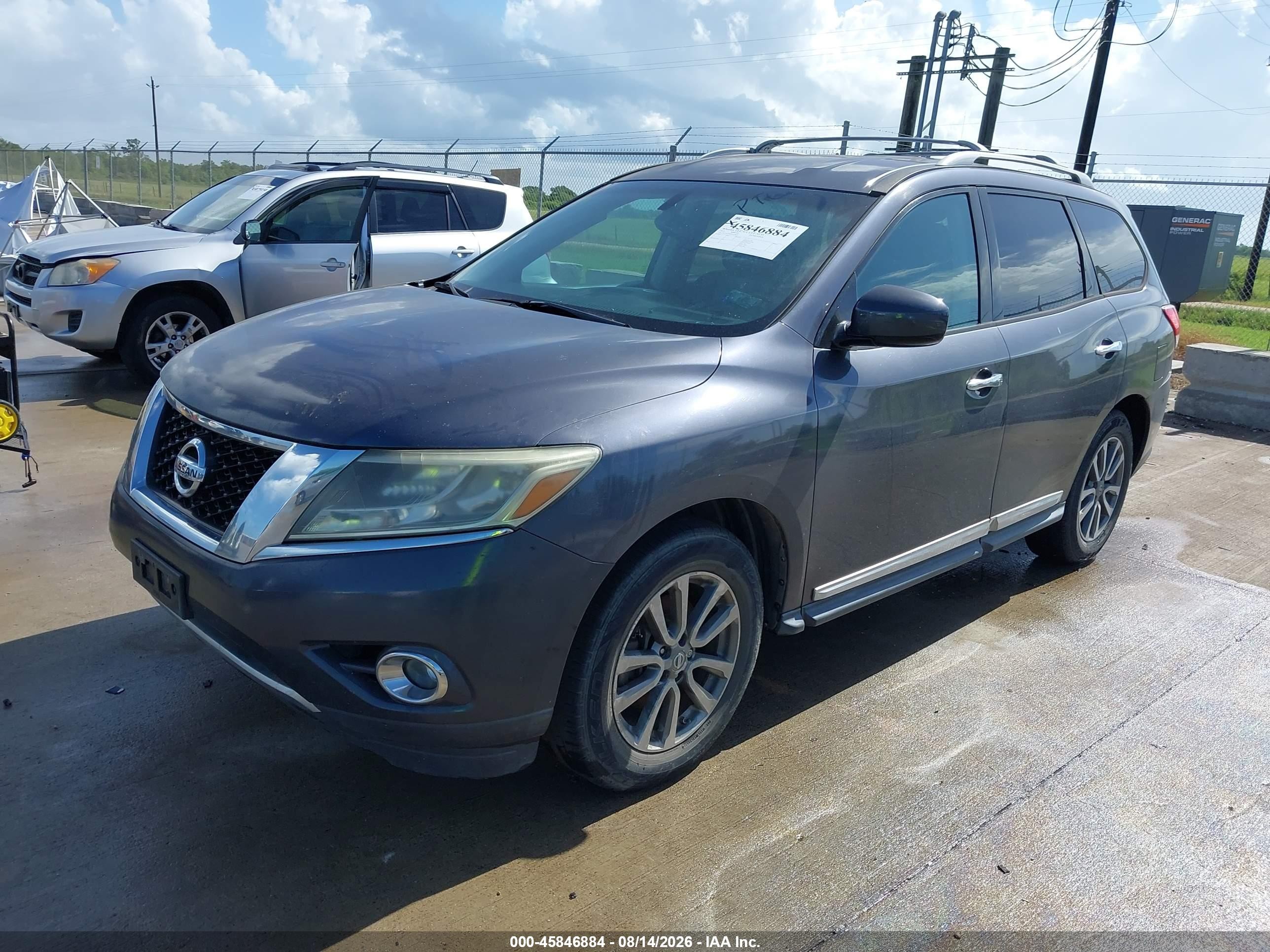 2014 Nissan Pathfinder Sl Серый vin: 5N1AR2MN0EC610879