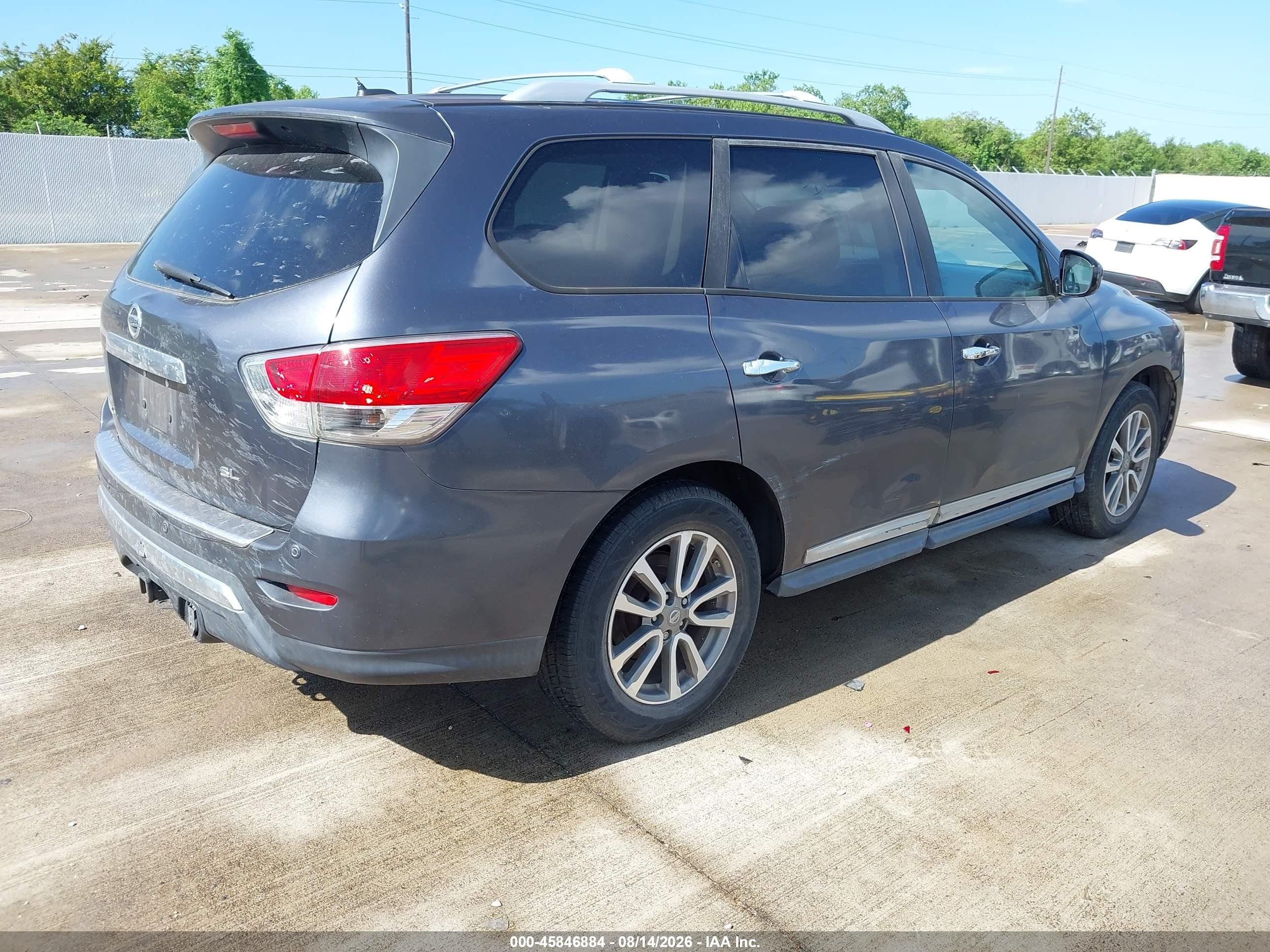 2014 Nissan Pathfinder Sl Серый vin: 5N1AR2MN0EC610879