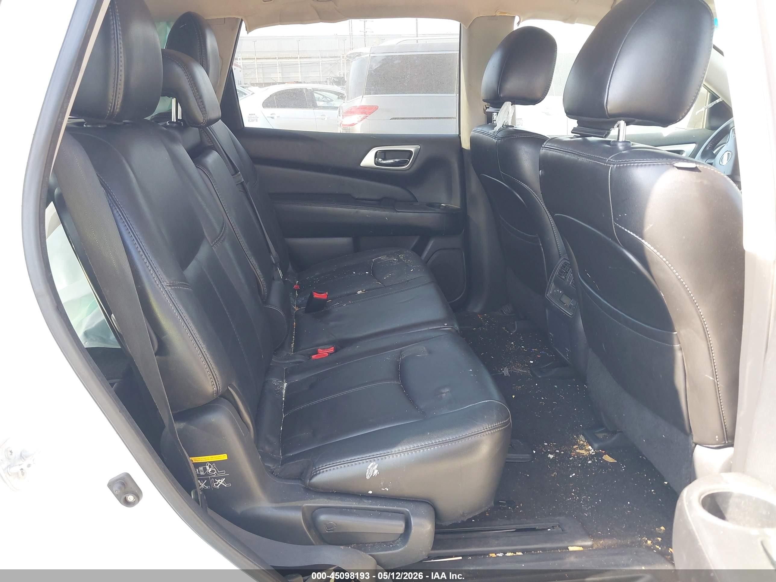 2014 Nissan Pathfinder Sl White vin: 5N1AR2MN0EC636768
