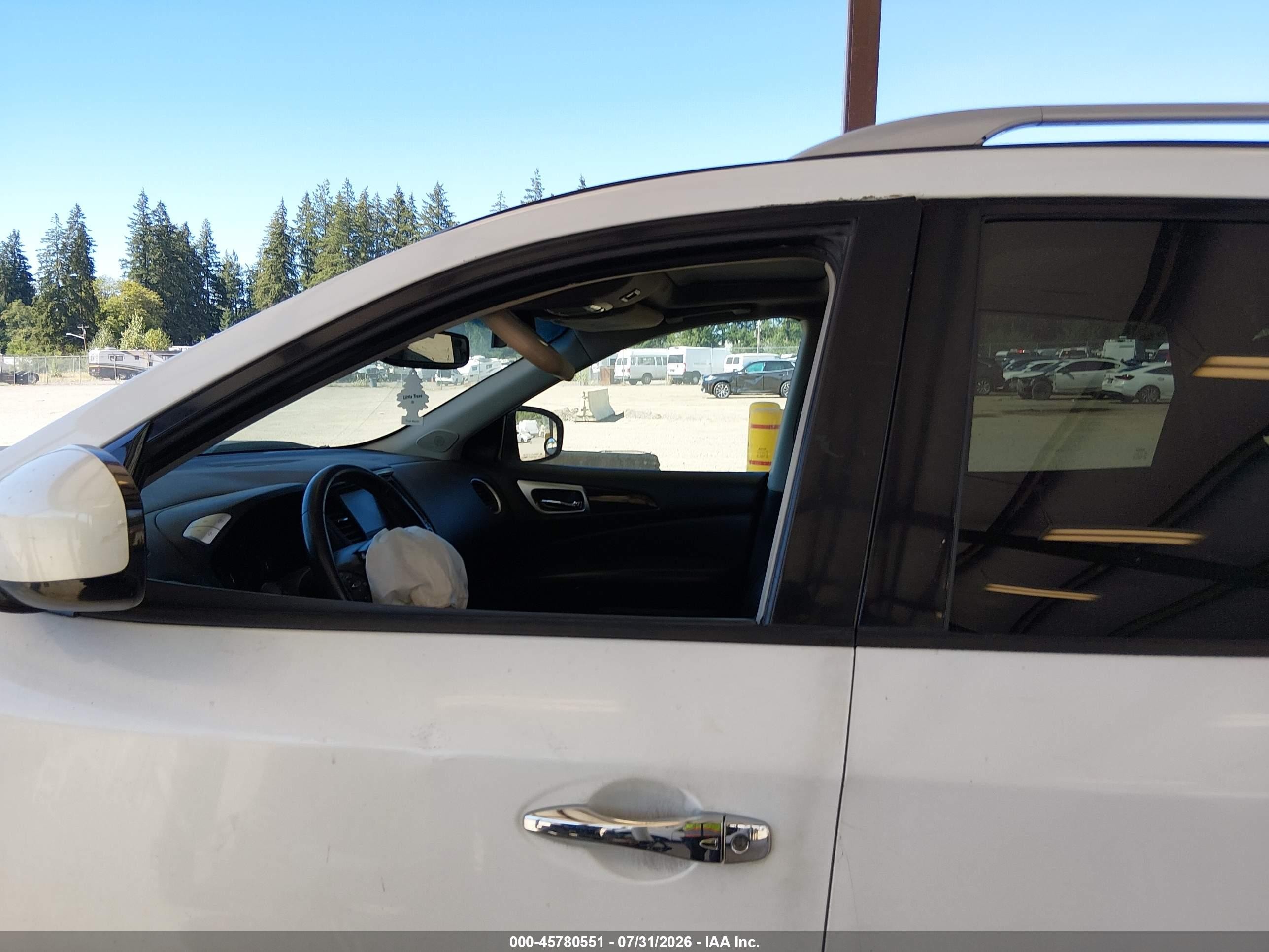 2014 Nissan Pathfinder Sl White vin: 5N1AR2MN0EC676218