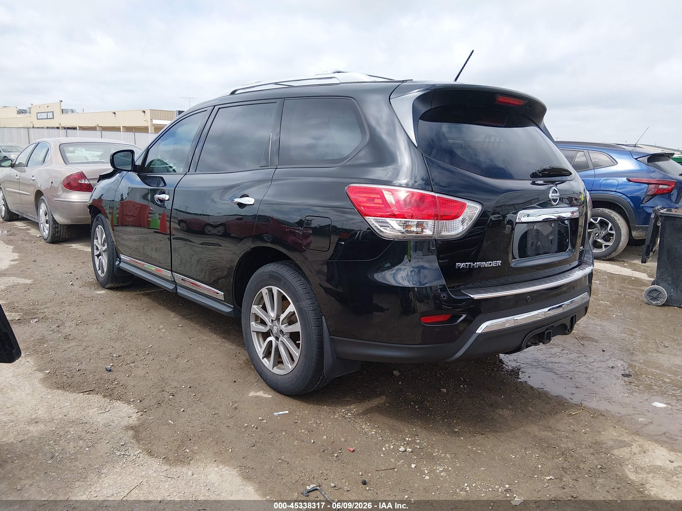 2014 Nissan Pathfinder Sl Black vin: 5N1AR2MN0EC686294