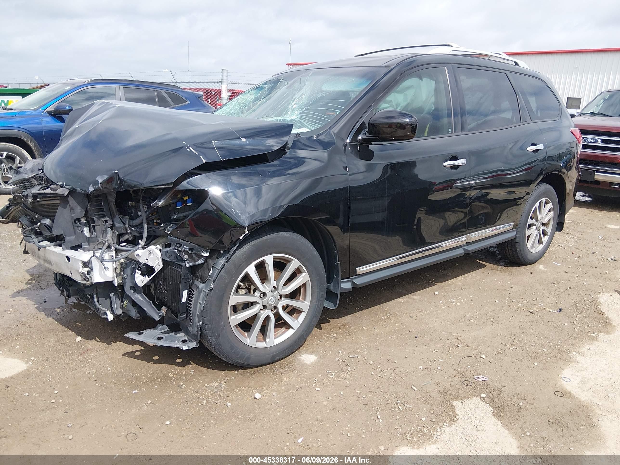 2014 Nissan Pathfinder Sl Black vin: 5N1AR2MN0EC686294