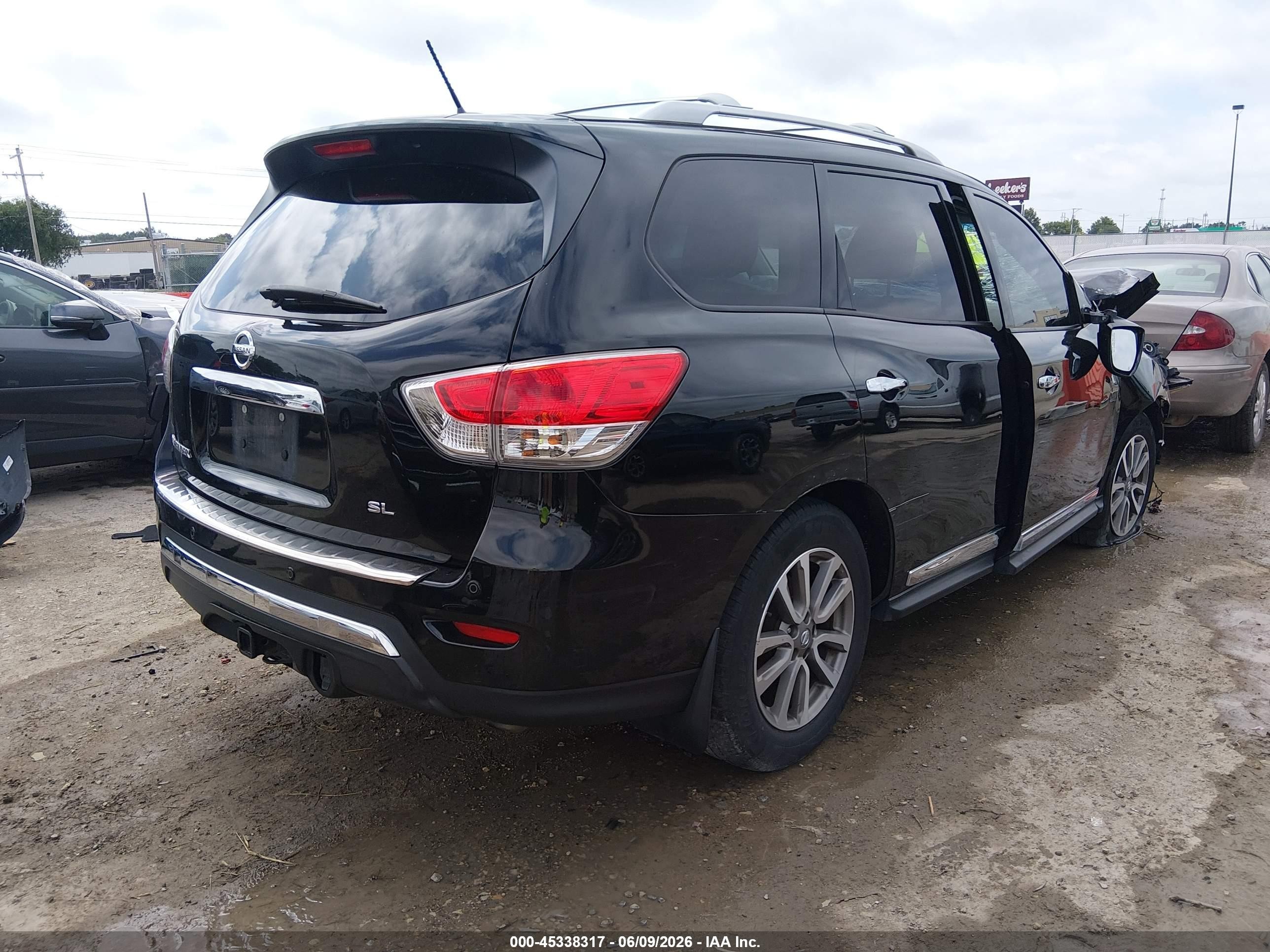 2014 Nissan Pathfinder Sl Black vin: 5N1AR2MN0EC686294