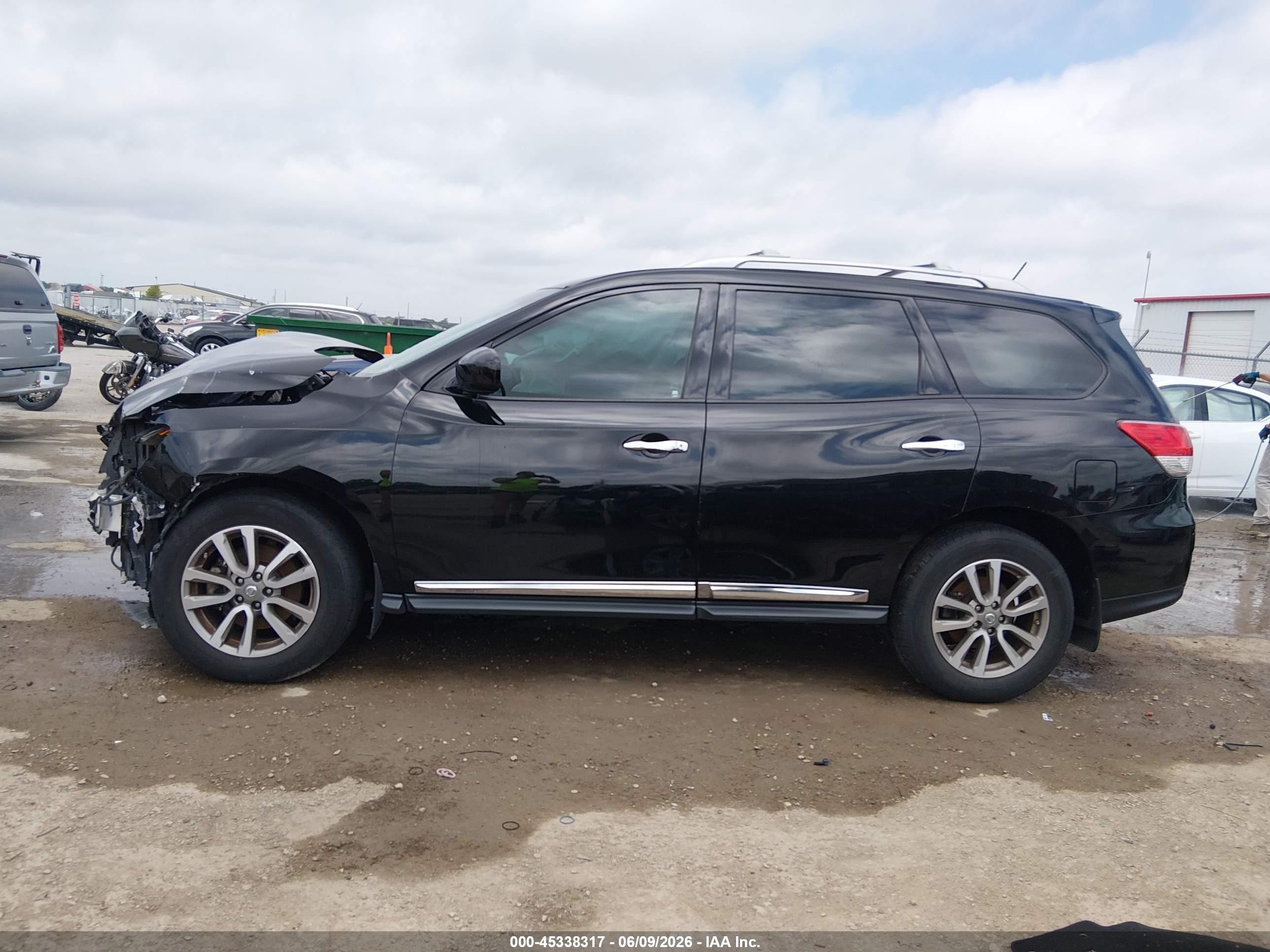 2014 Nissan Pathfinder Sl Black vin: 5N1AR2MN0EC686294