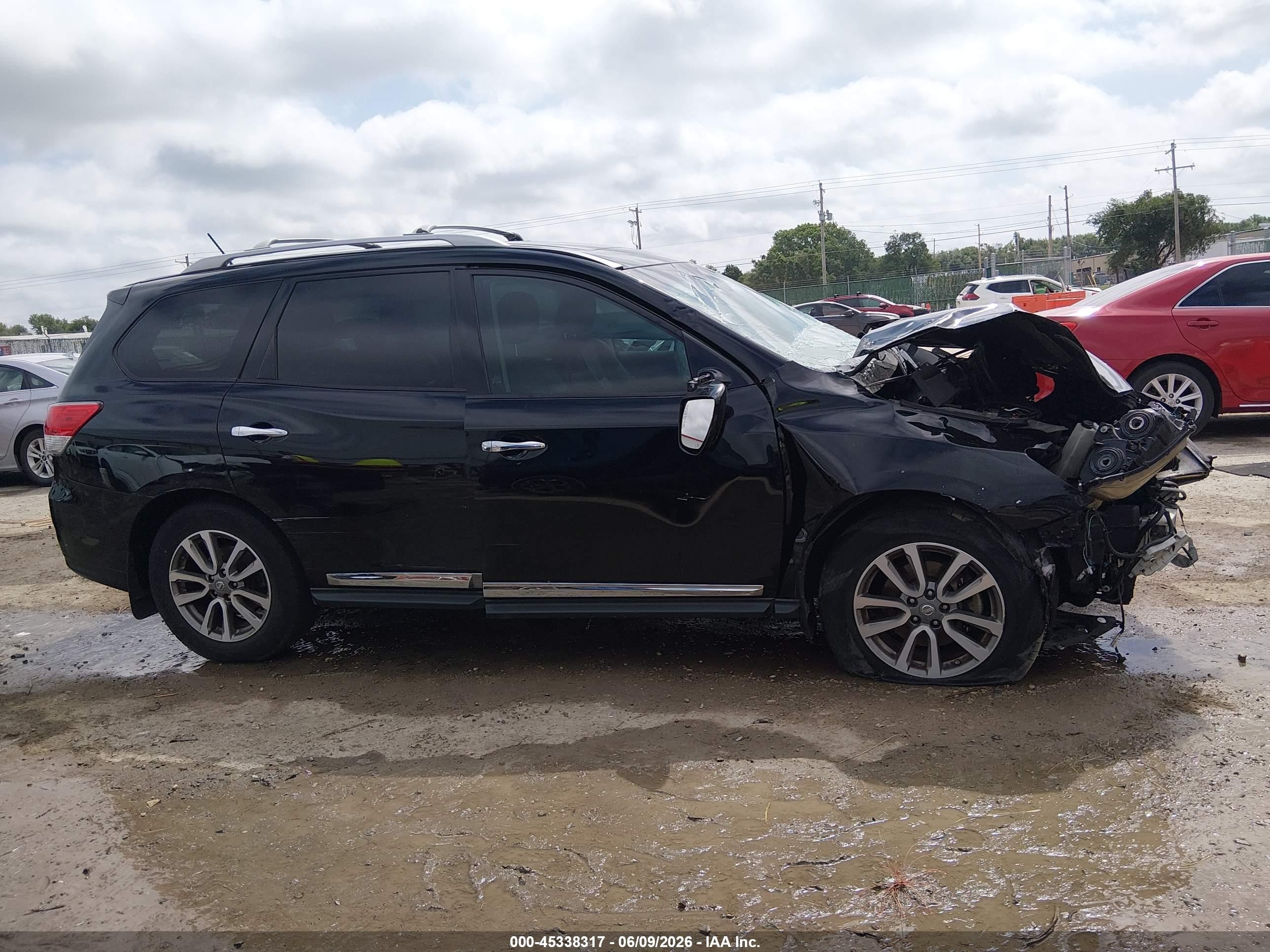 2014 Nissan Pathfinder Sl Black vin: 5N1AR2MN0EC686294