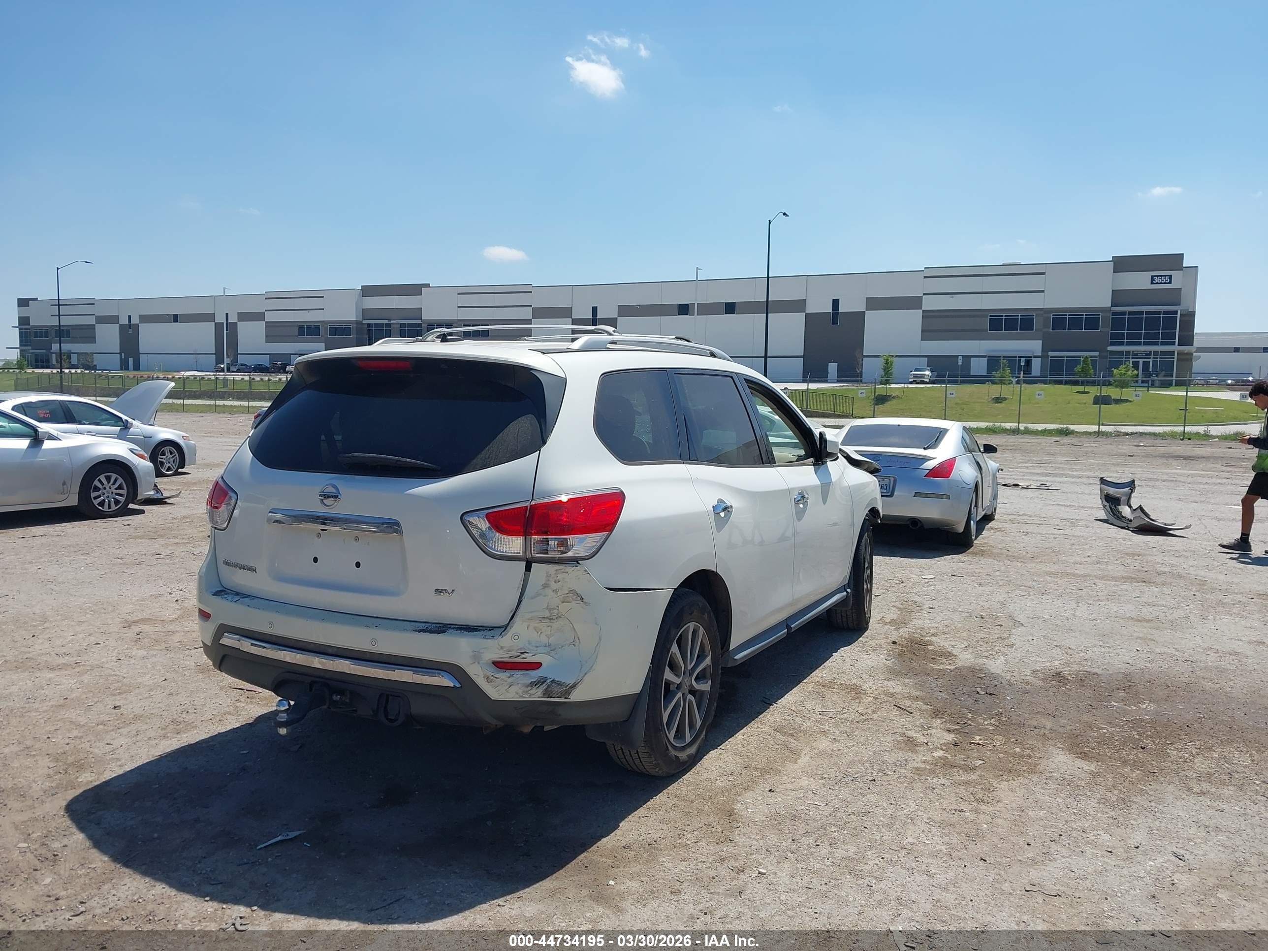 2014 Nissan Pathfinder Sv Белый vin: 5N1AR2MN0EC686344