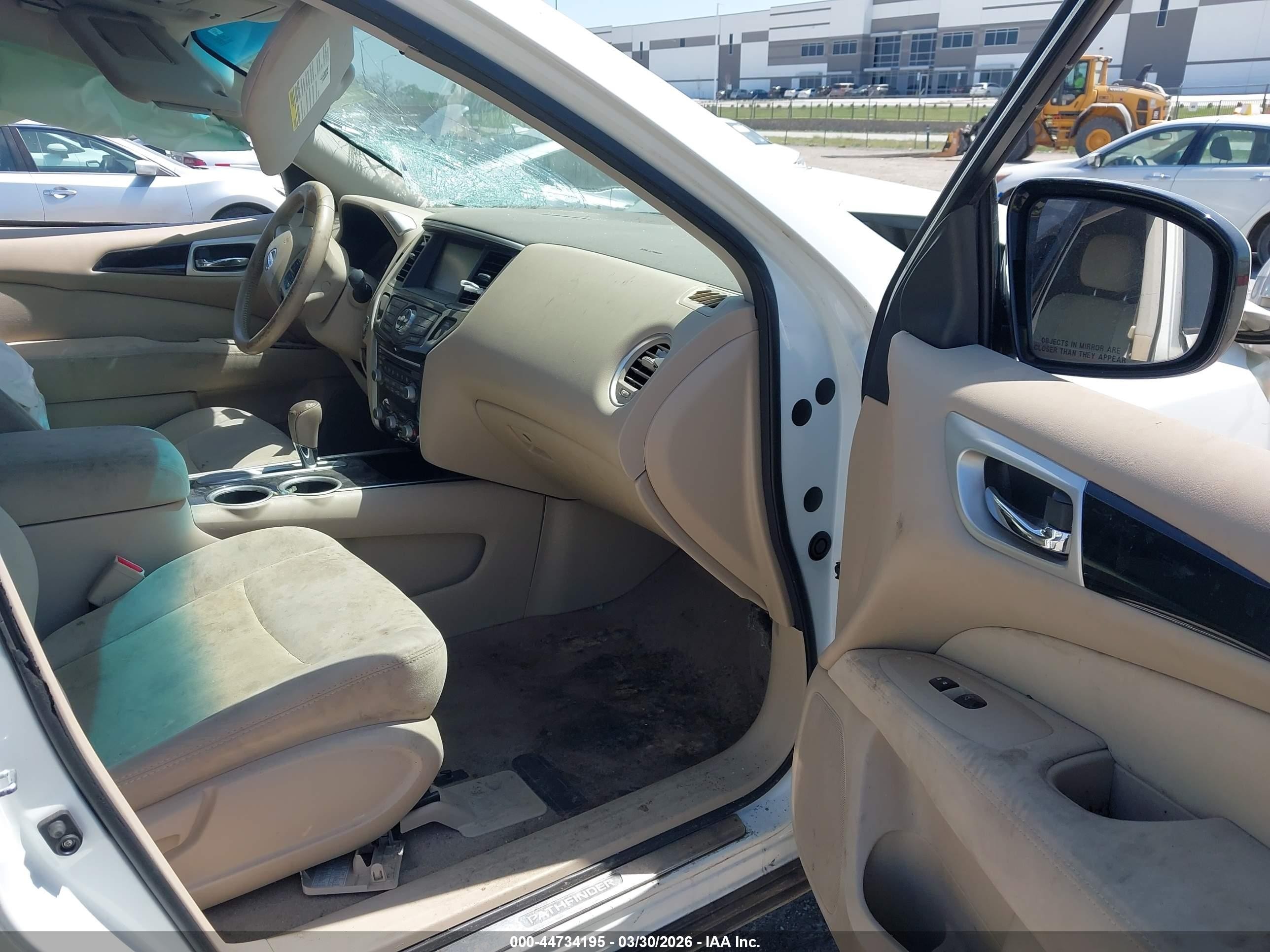 2014 Nissan Pathfinder Sv Белый vin: 5N1AR2MN0EC686344