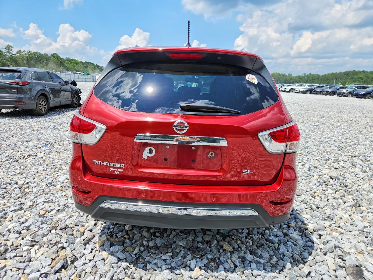 2014 Nissan Pathfinder Sl Red vin: 5N1AR2MN0EC697473