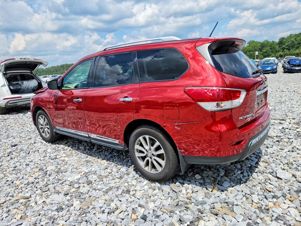 2014 Nissan Pathfinder Sl Red vin: 5N1AR2MN0EC697473
