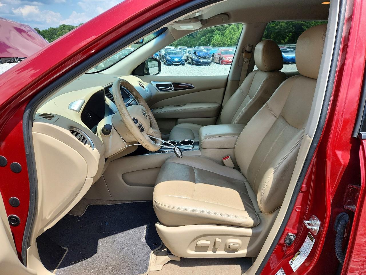 2014 Nissan Pathfinder Sl Red vin: 5N1AR2MN0EC697473