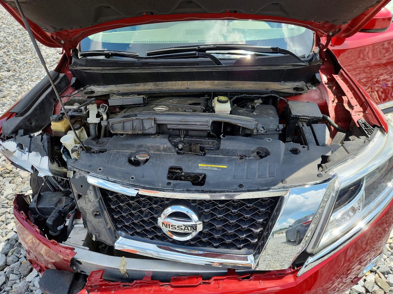 2014 Nissan Pathfinder Sl Red vin: 5N1AR2MN0EC697473