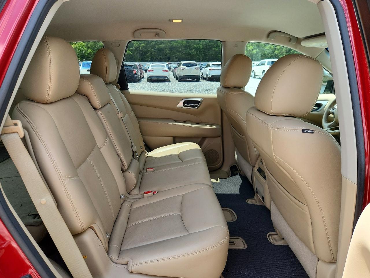 2014 Nissan Pathfinder Sl Red vin: 5N1AR2MN0EC697473