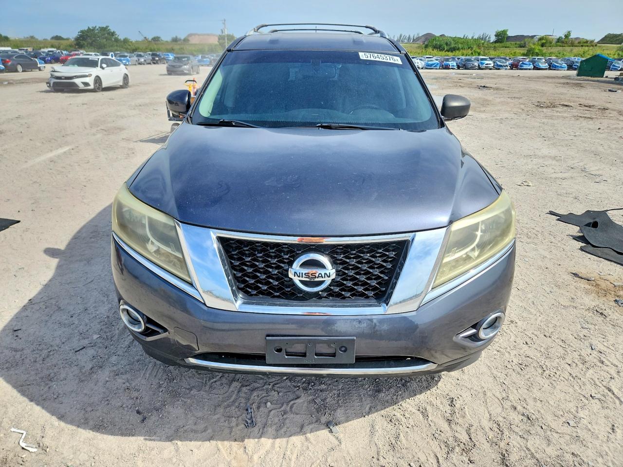 2014 Nissan Pathfinder S Gray vin: 5N1AR2MN0EC723568