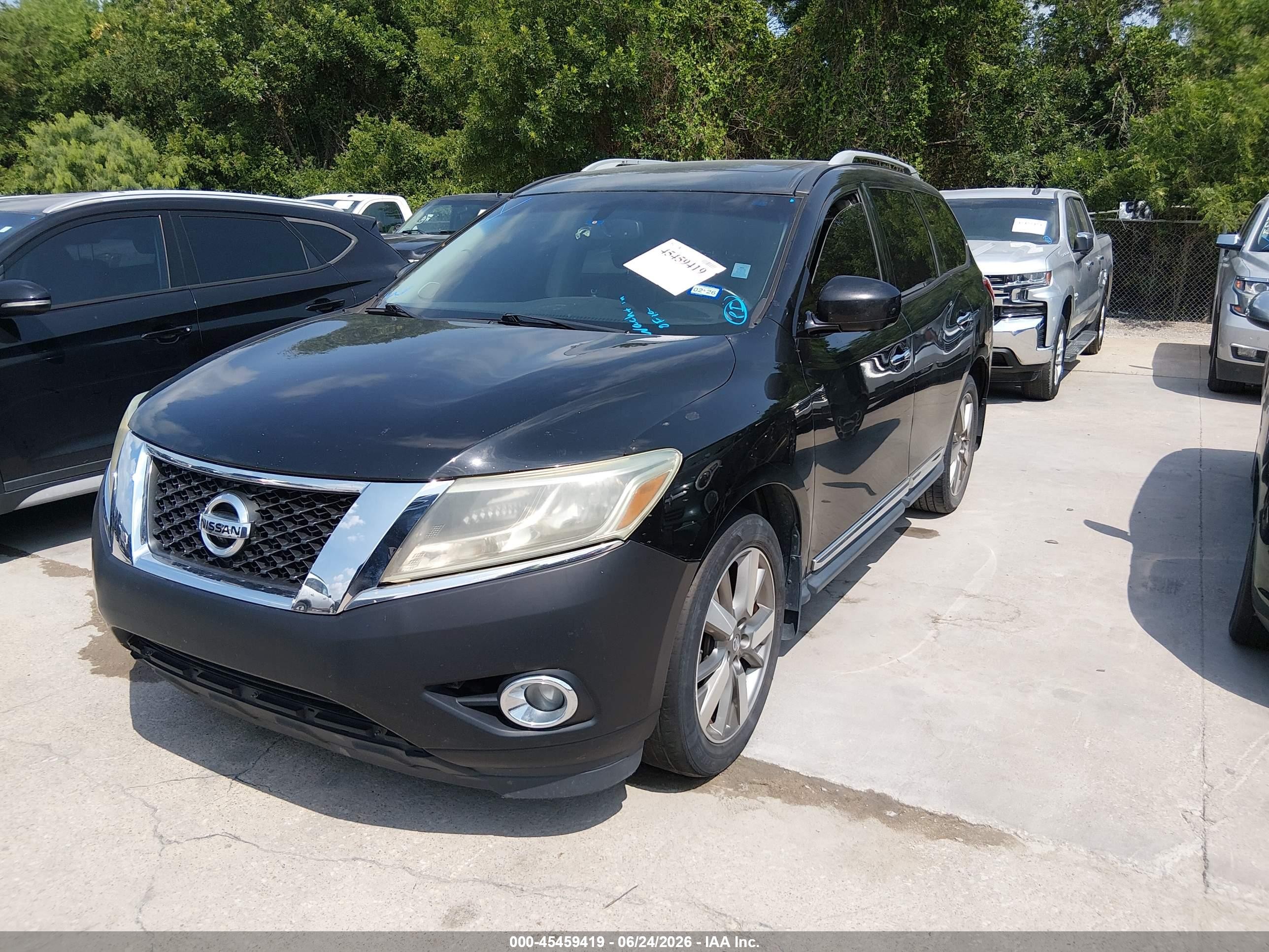 2014 Nissan Pathfinder Platinum Black vin: 5N1AR2MN0EC724672