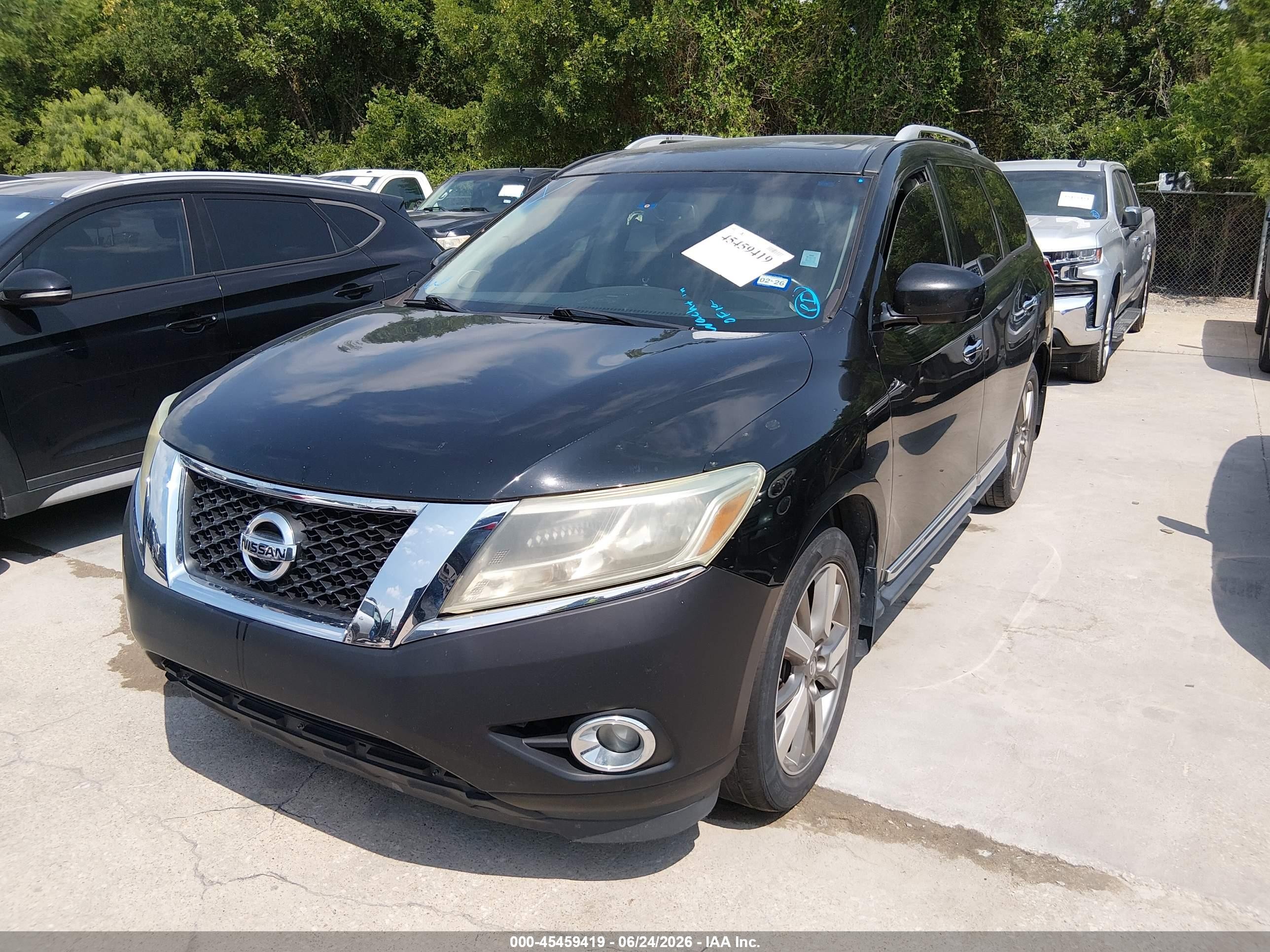 2014 Nissan Pathfinder Platinum Black vin: 5N1AR2MN0EC724672