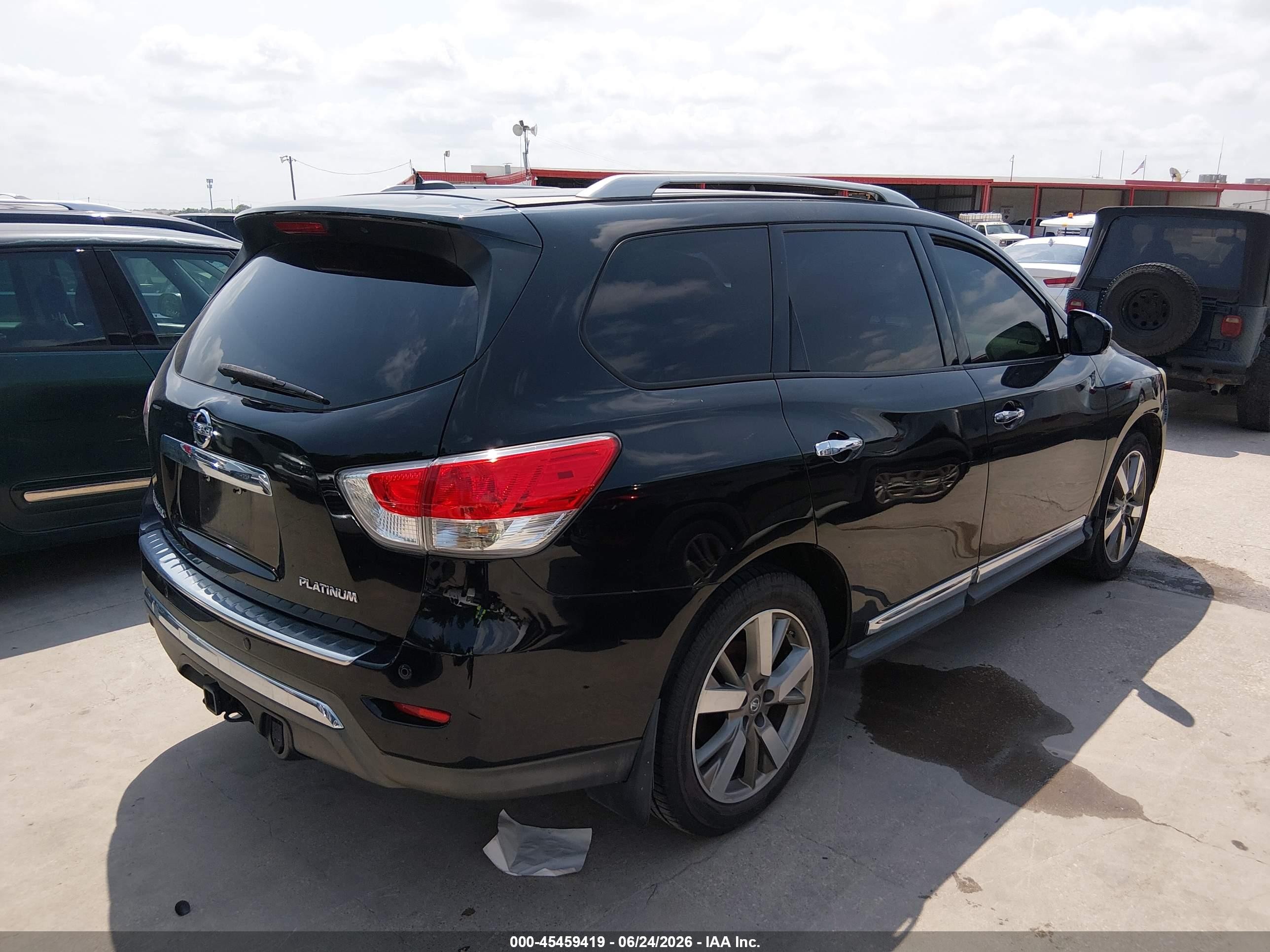 2014 Nissan Pathfinder Platinum Black vin: 5N1AR2MN0EC724672