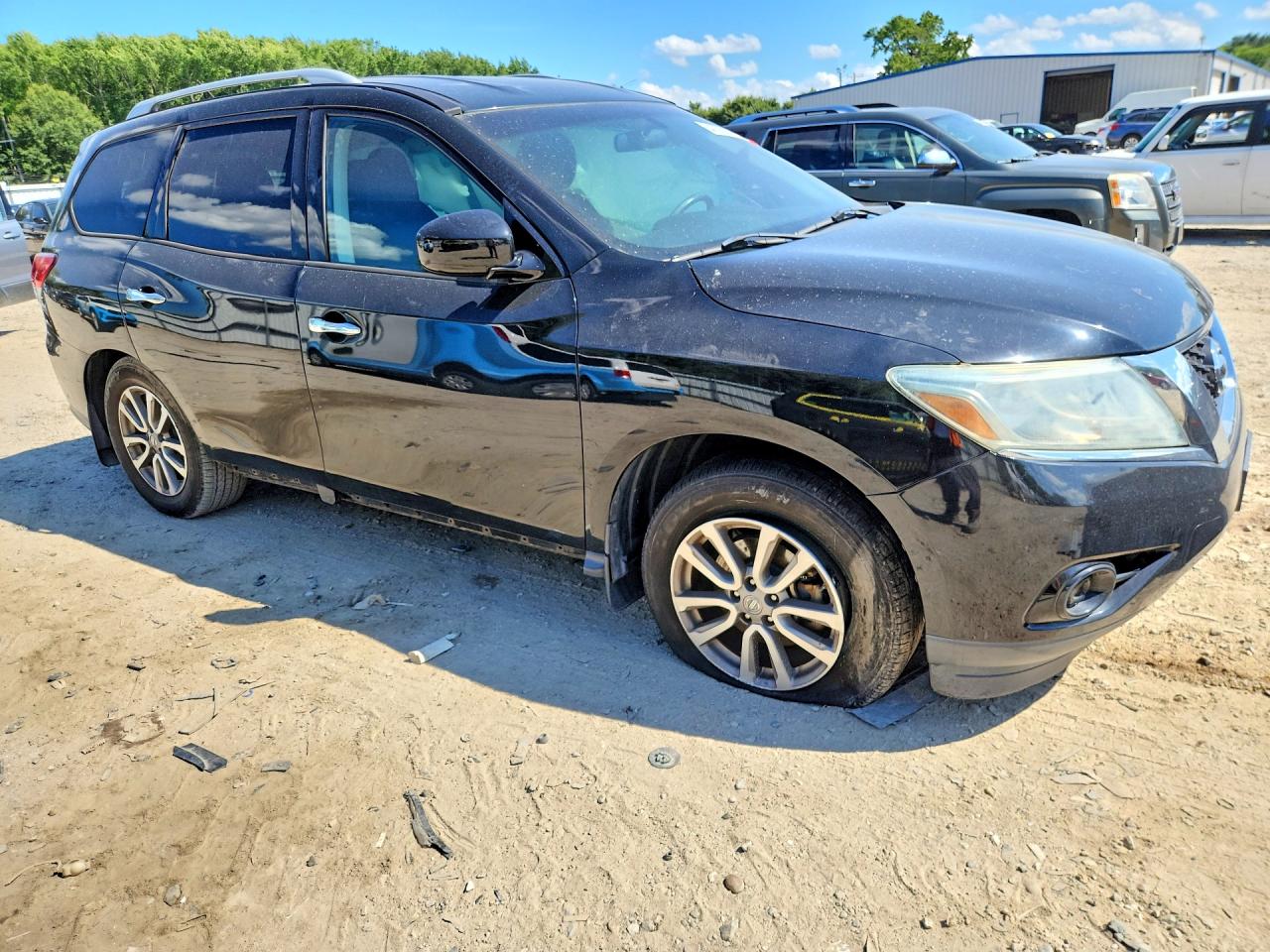 2014 Nissan Pathfinder Sv Black vin: 5N1AR2MN0EC725563