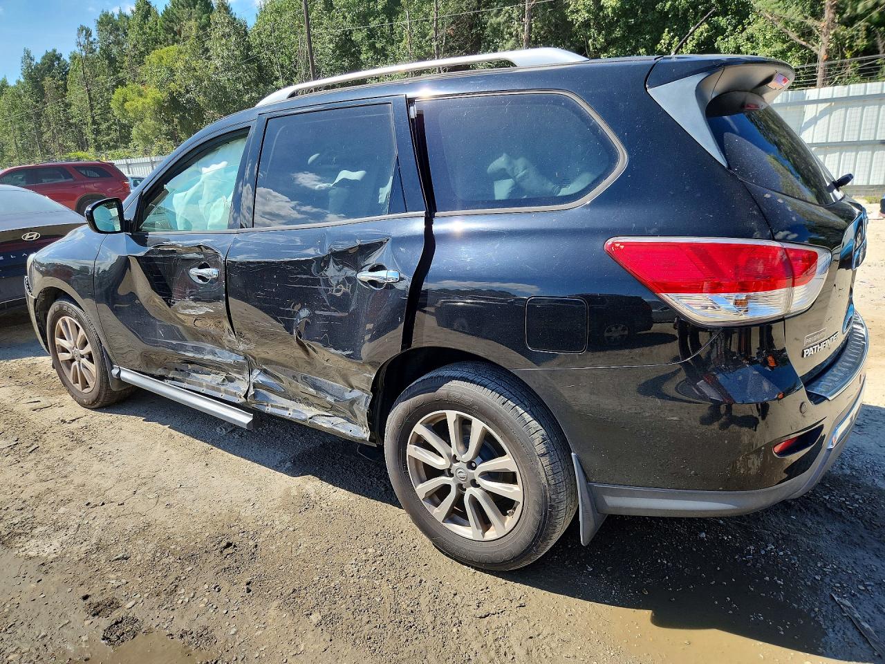 2014 Nissan Pathfinder Sv Black vin: 5N1AR2MN0EC725563