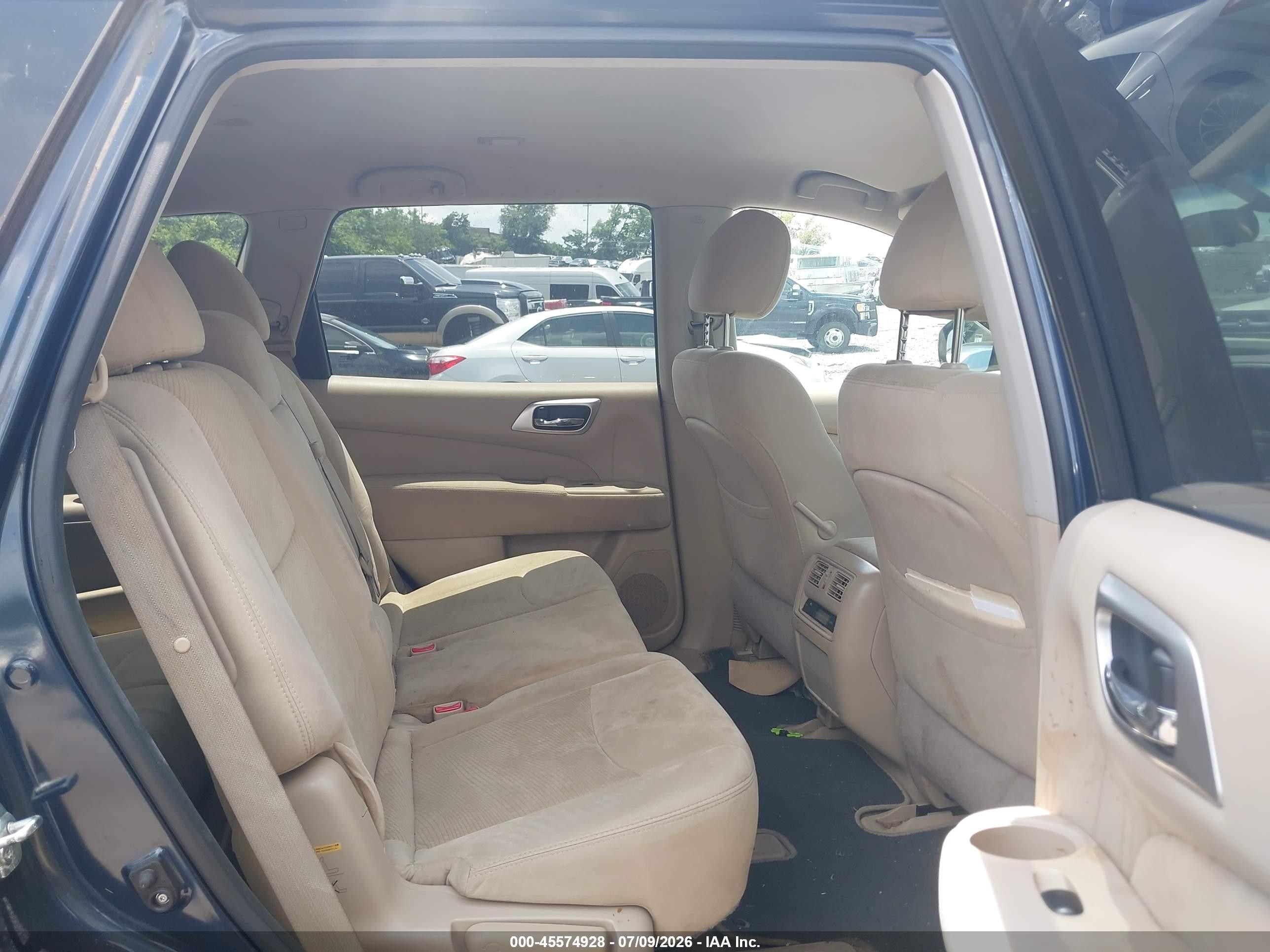 2014 Nissan Pathfinder S Blue vin: 5N1AR2MN0EC726650