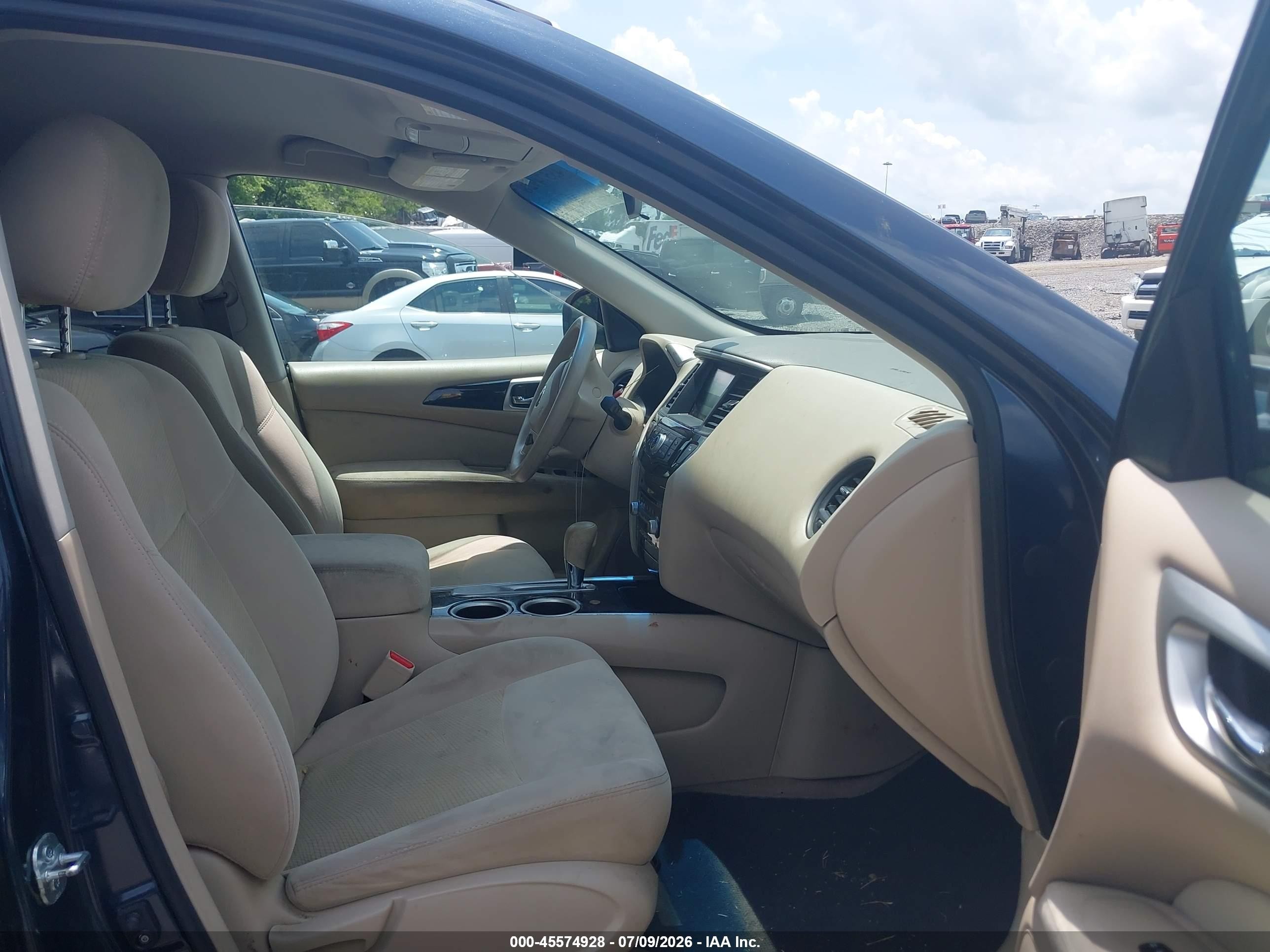 2014 Nissan Pathfinder S Blue vin: 5N1AR2MN0EC726650