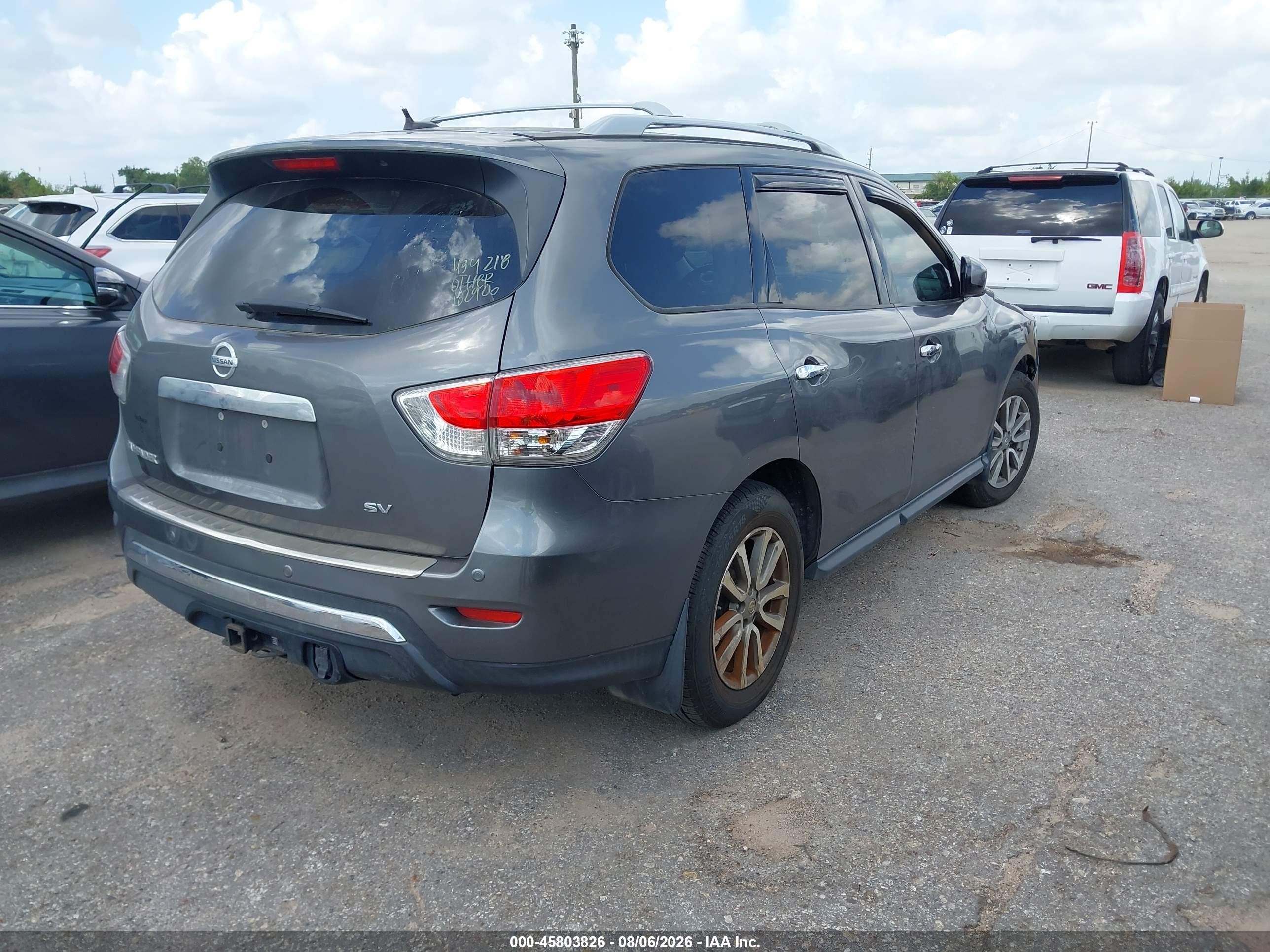 2015 Nissan Pathfinder Sv Серый vin: 5N1AR2MN0FC614934