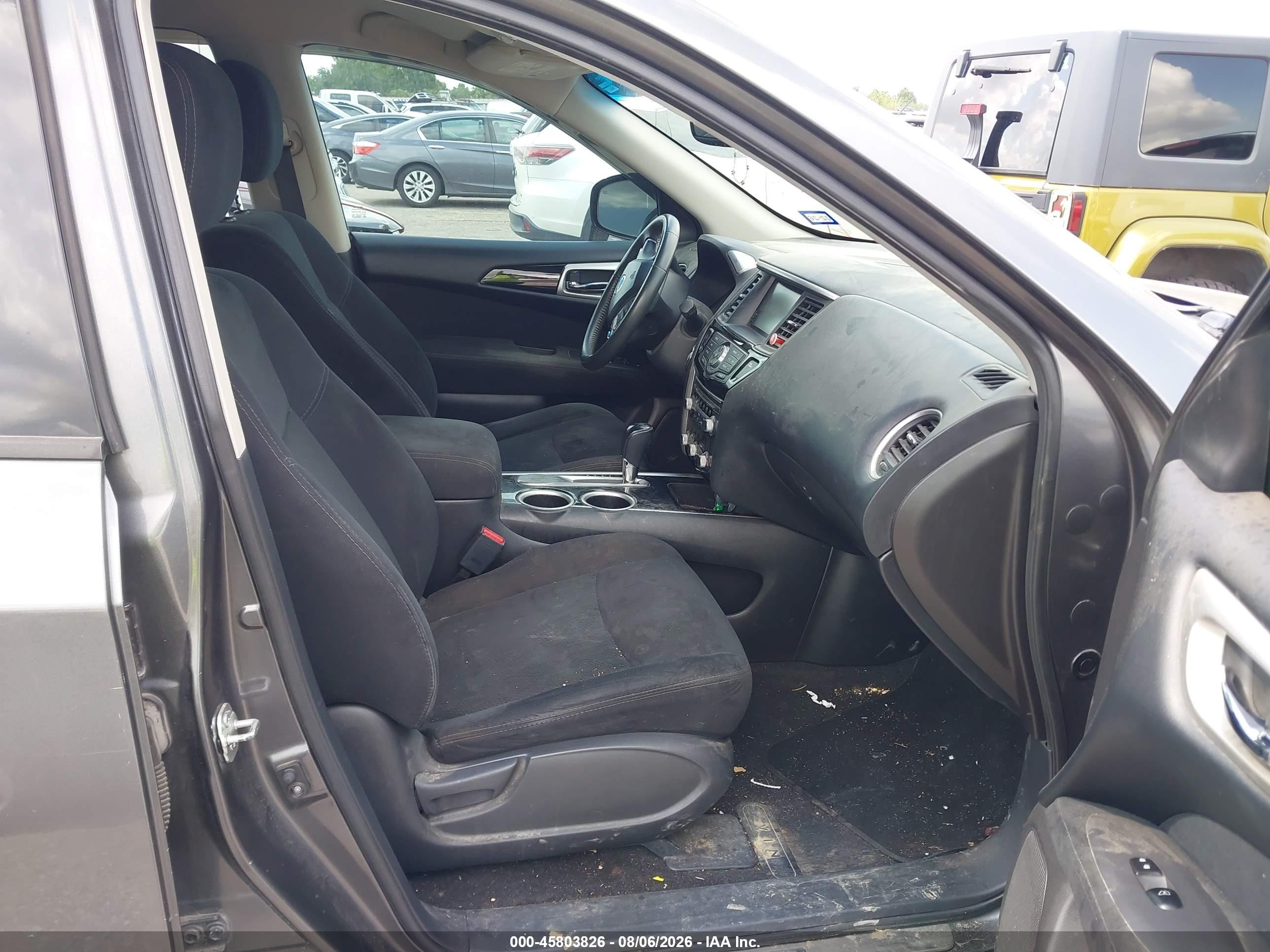 2015 Nissan Pathfinder Sv Серый vin: 5N1AR2MN0FC614934