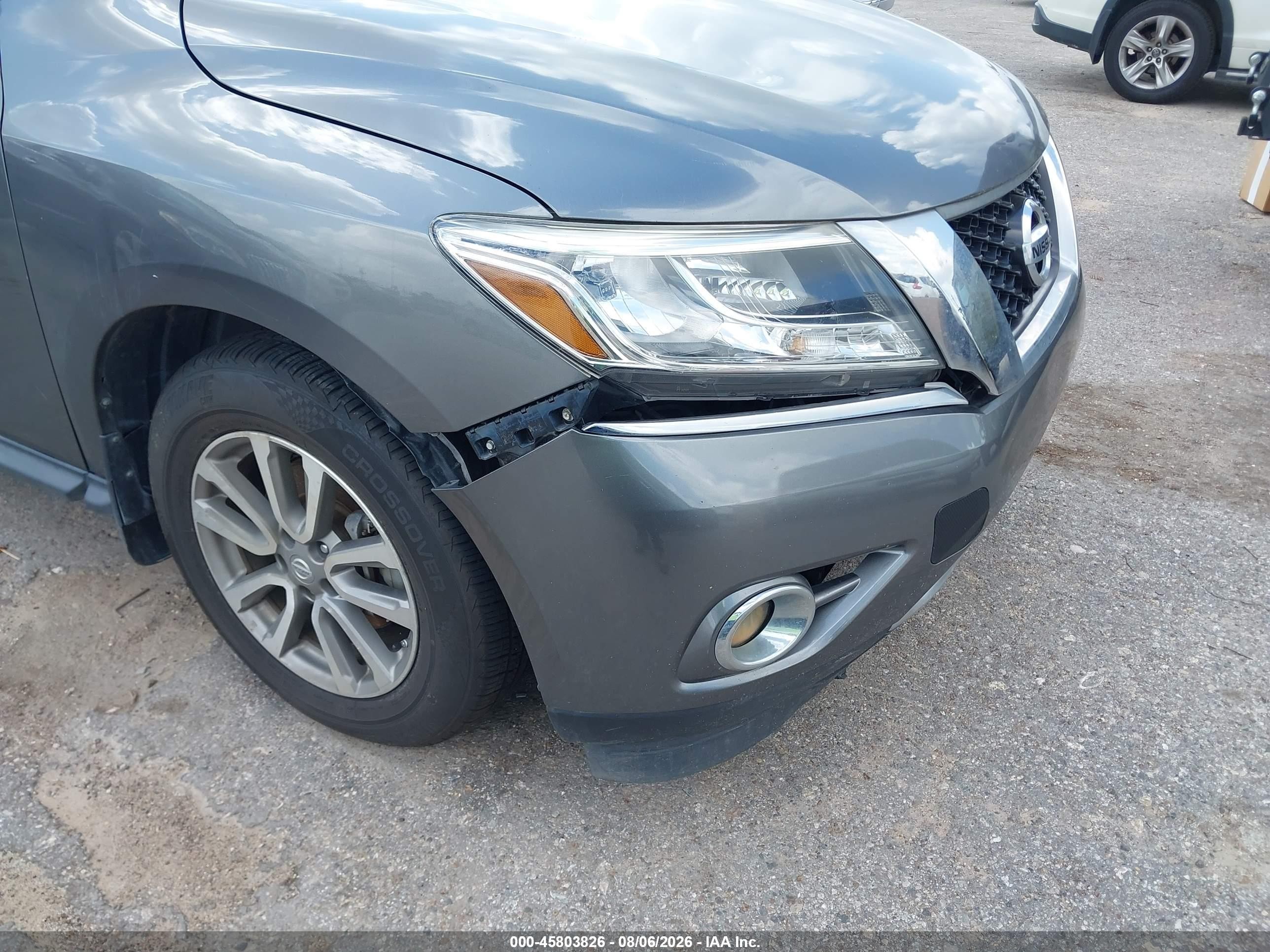 2015 Nissan Pathfinder Sv Серый vin: 5N1AR2MN0FC614934