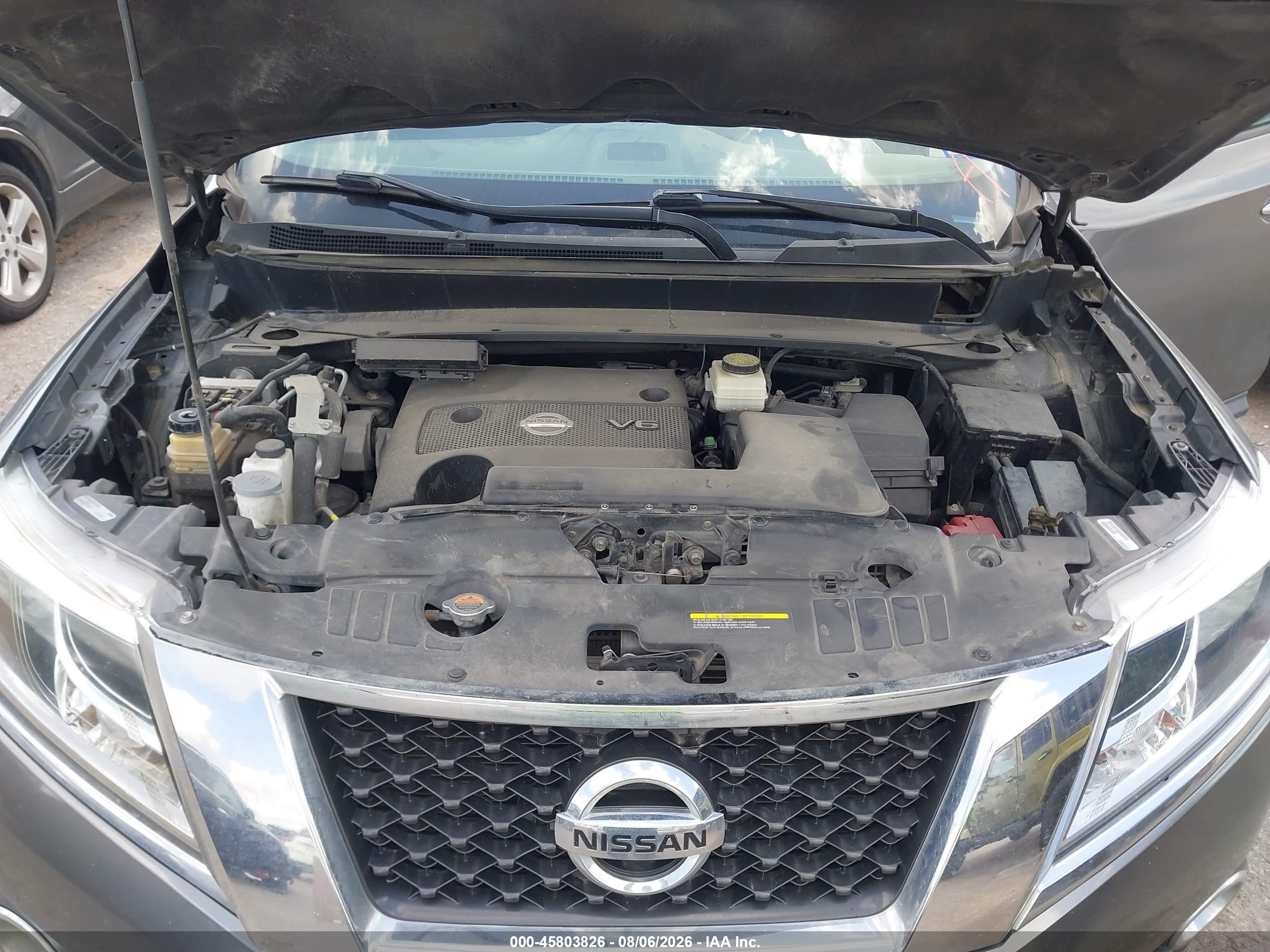 2015 Nissan Pathfinder Sv Серый vin: 5N1AR2MN0FC614934
