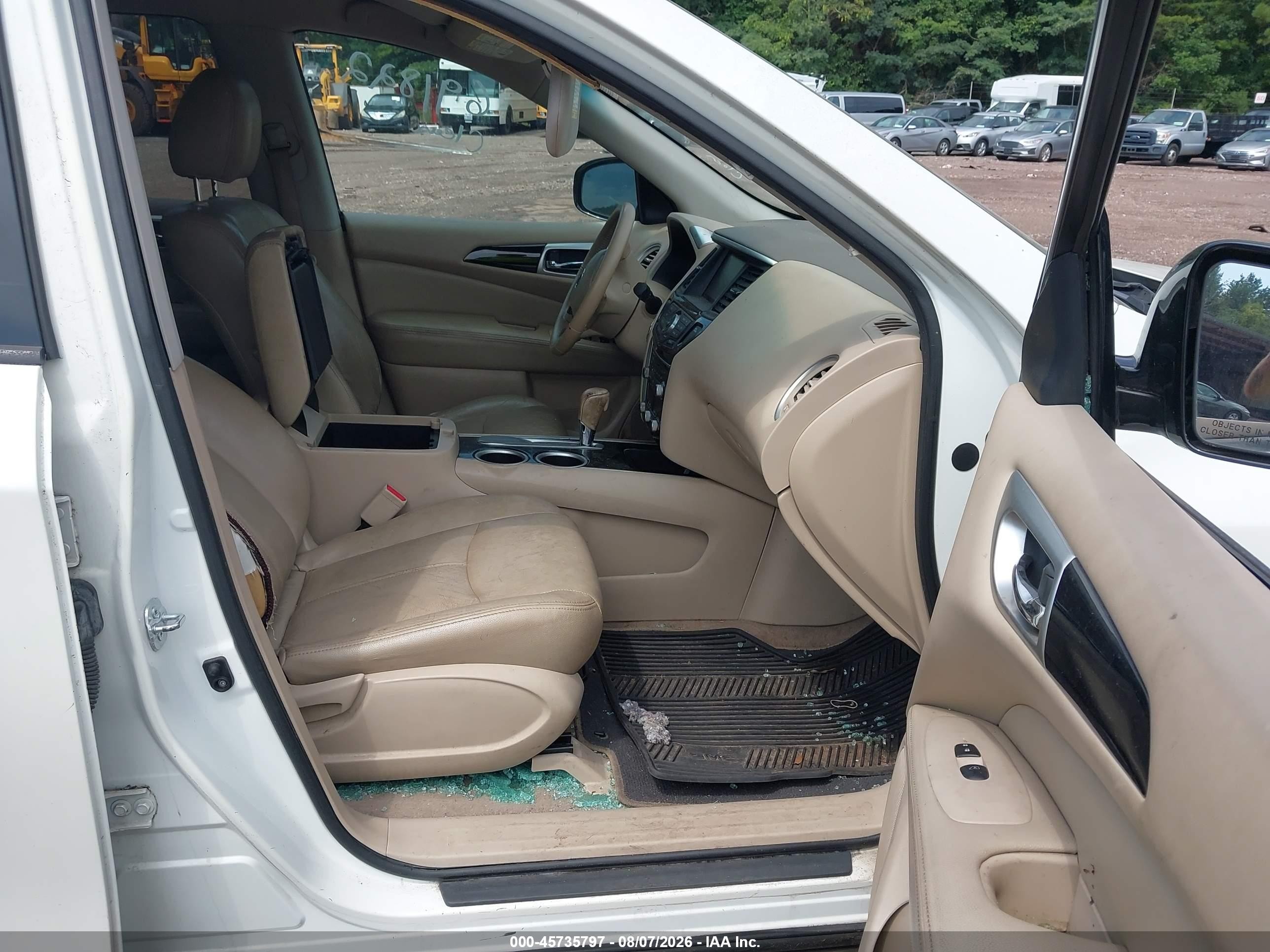 2015 Nissan Pathfinder Sv White vin: 5N1AR2MN0FC691822