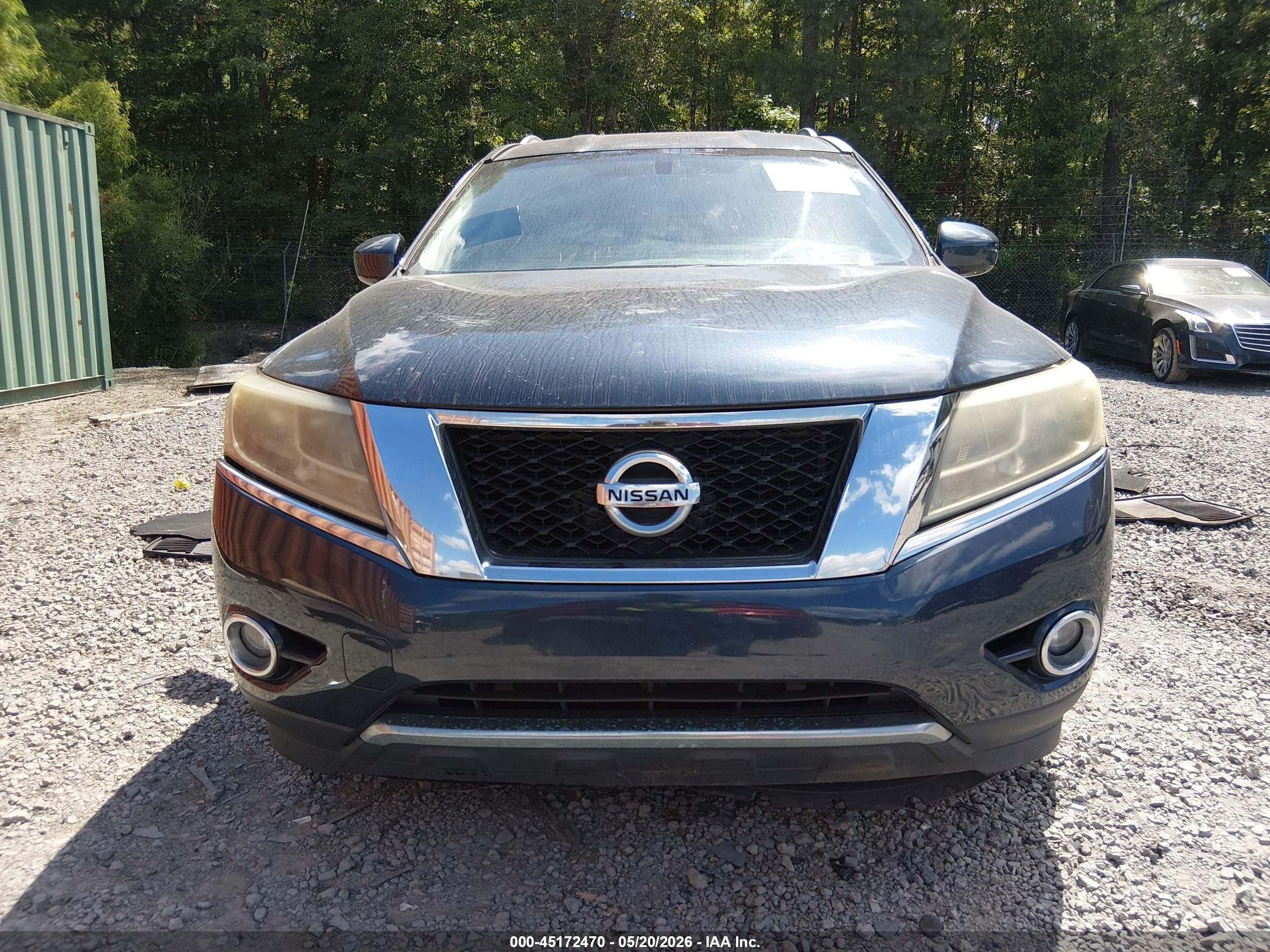 2015 Nissan Pathfinder Sv Blue vin: 5N1AR2MN0FC692727