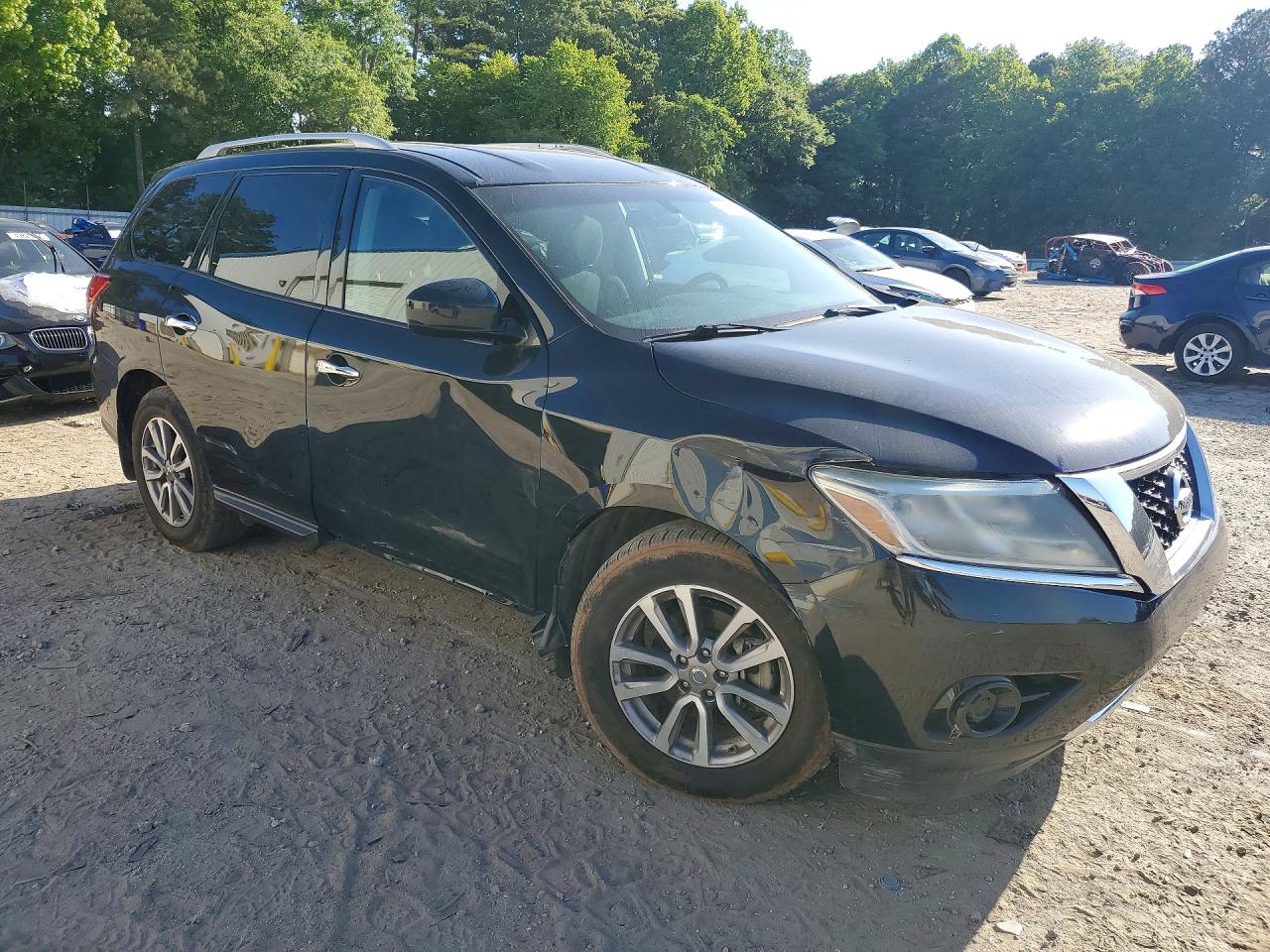 2015 Nissan Pathfinder S Black vin: 5N1AR2MN0FC709462