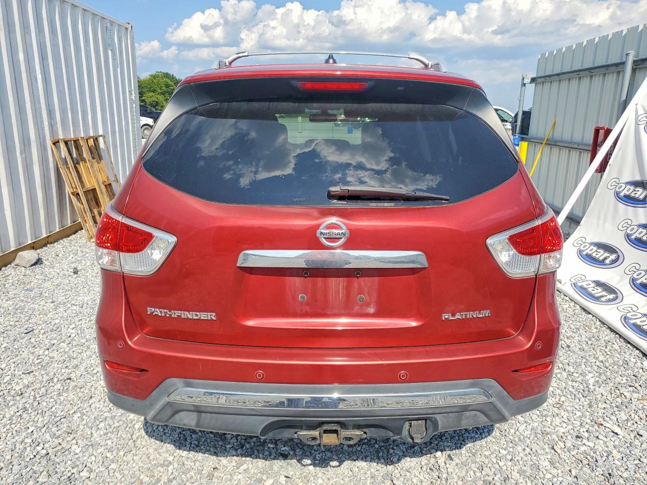 2013 Nissan Pathfinder S Red vin: 5N1AR2MN1DC600117