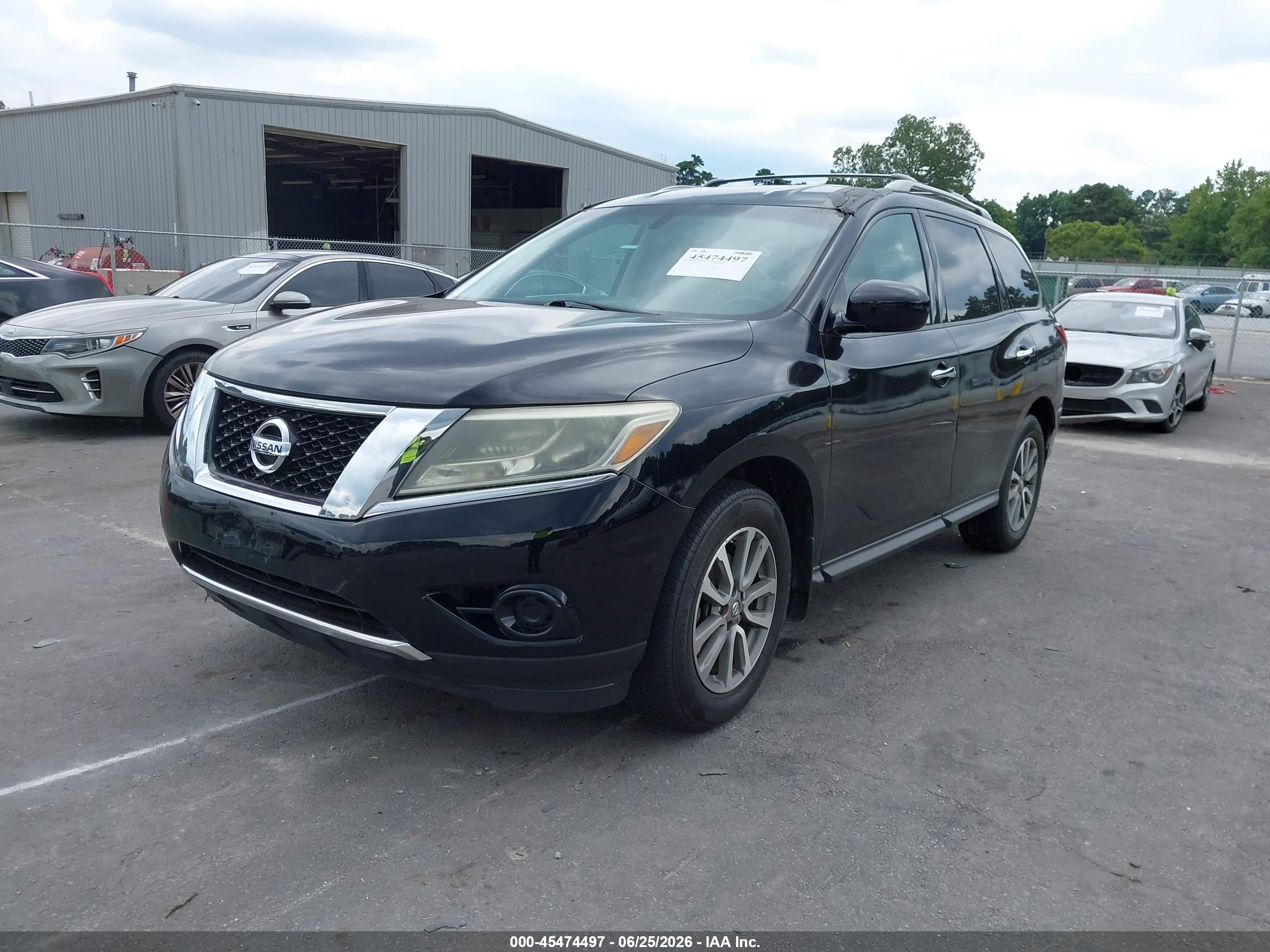2013 Nissan Pathfinder Sv Black vin: 5N1AR2MN1DC615927