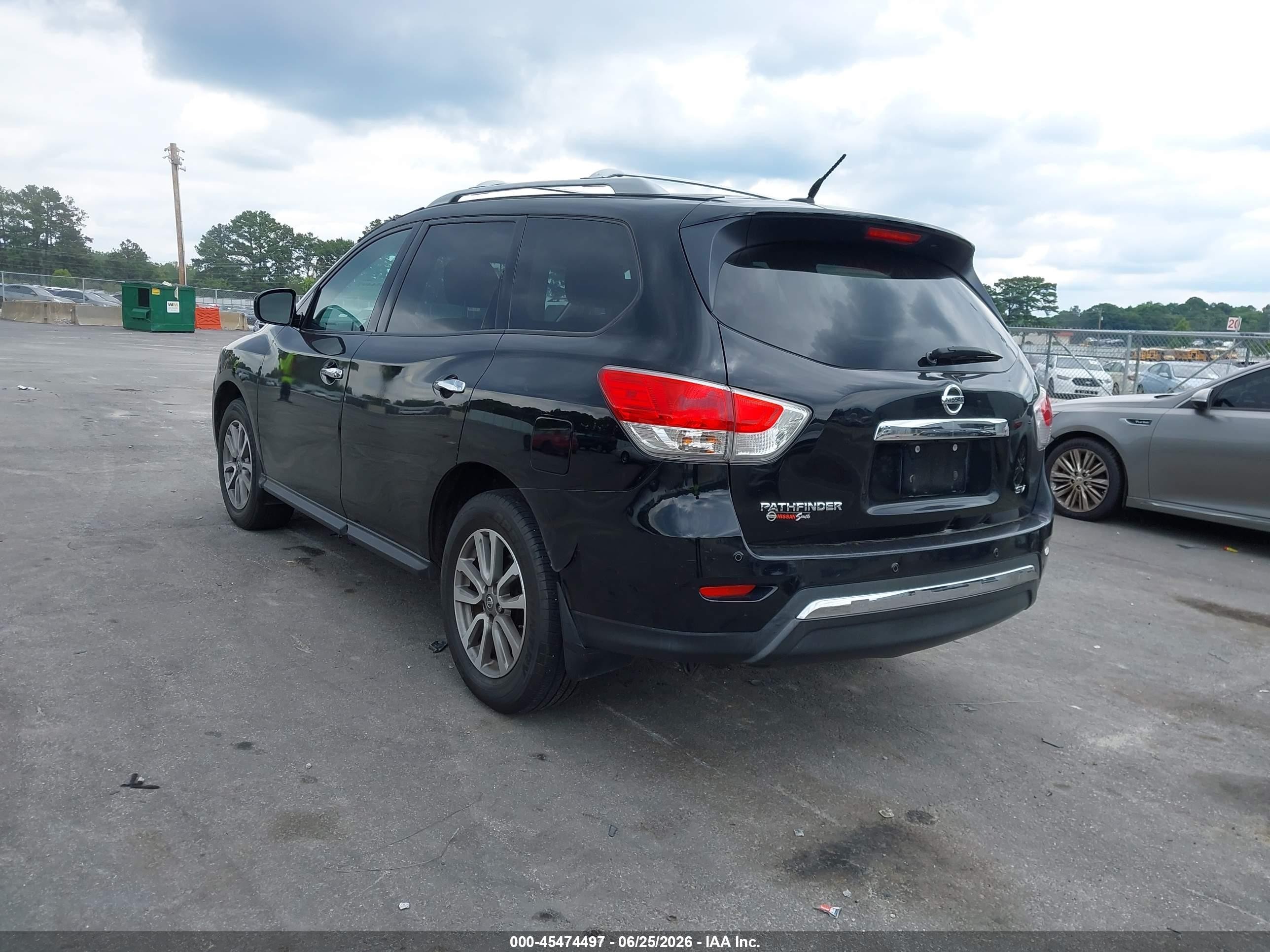 2013 Nissan Pathfinder Sv Black vin: 5N1AR2MN1DC615927