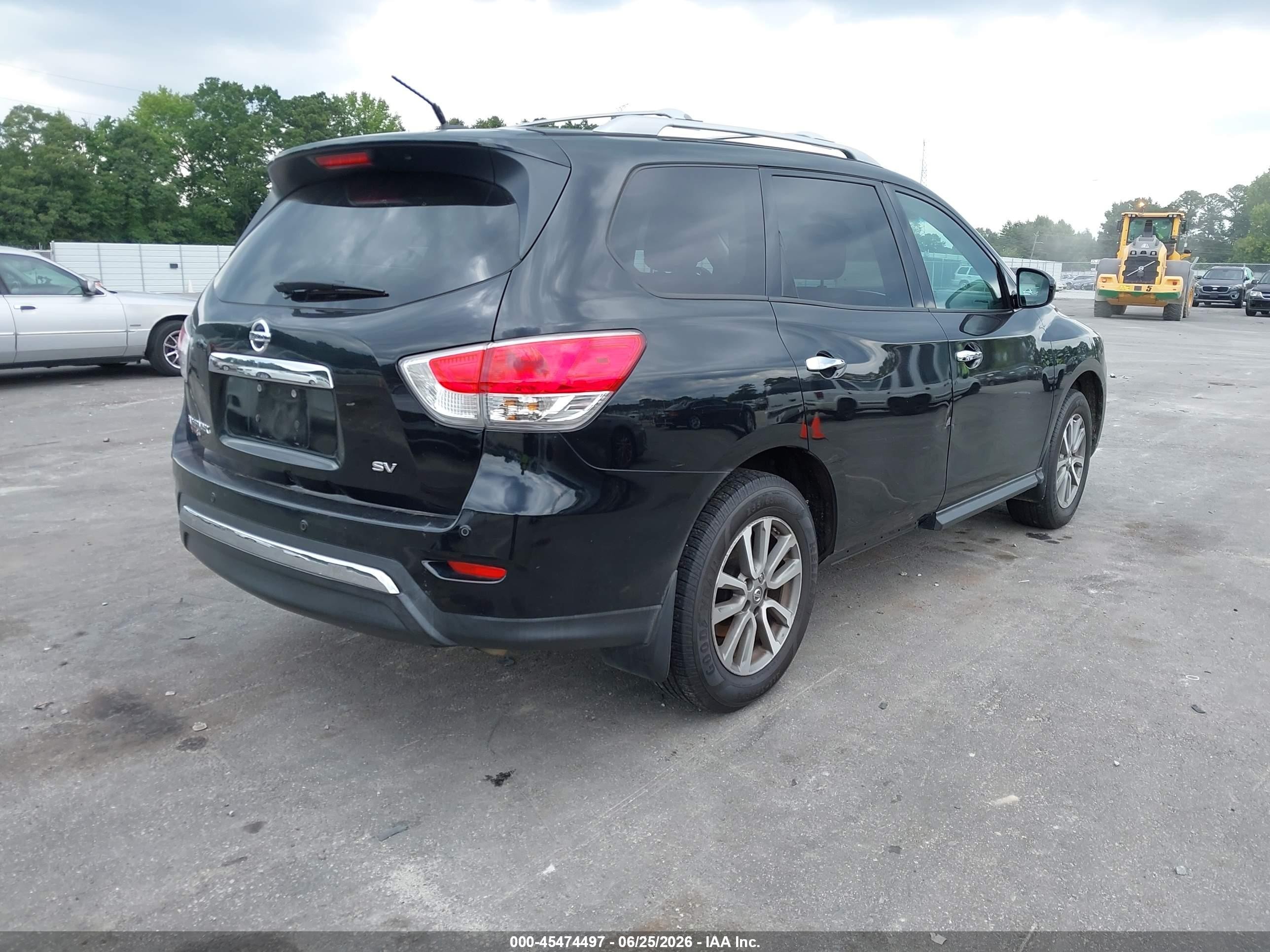 2013 Nissan Pathfinder Sv Black vin: 5N1AR2MN1DC615927