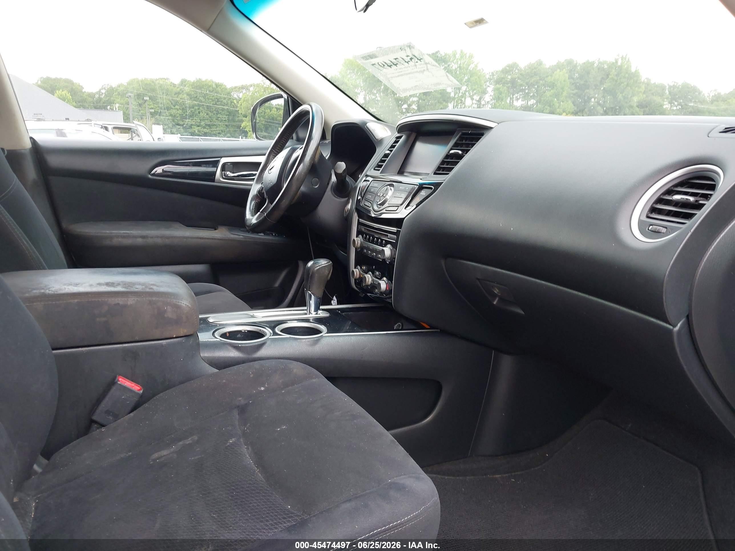 2013 Nissan Pathfinder Sv Black vin: 5N1AR2MN1DC615927